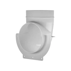 IMPERIAL 4-in Plastic Oval 90 degree round to oval Duct elbow