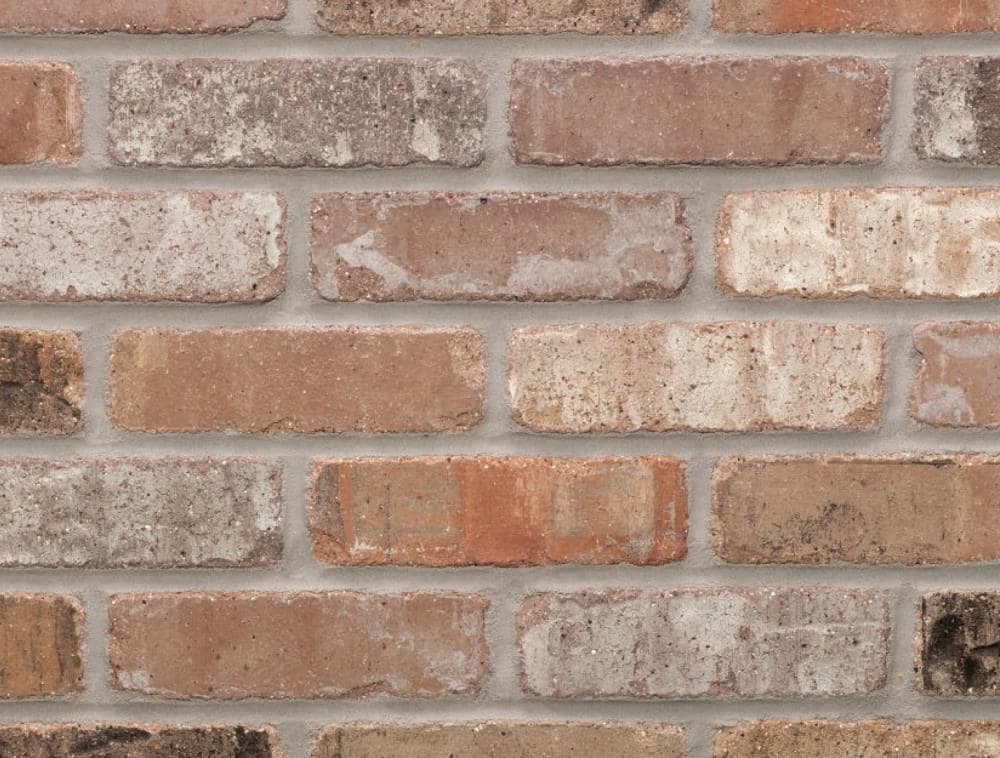 slide 1 of 6, General Shale Providence Thin Brick Carbon 2-in x 8-in Tumbled Natural stone Patterned Standard Wall Tile ( 7.3-sq ft Carton, 1 ct