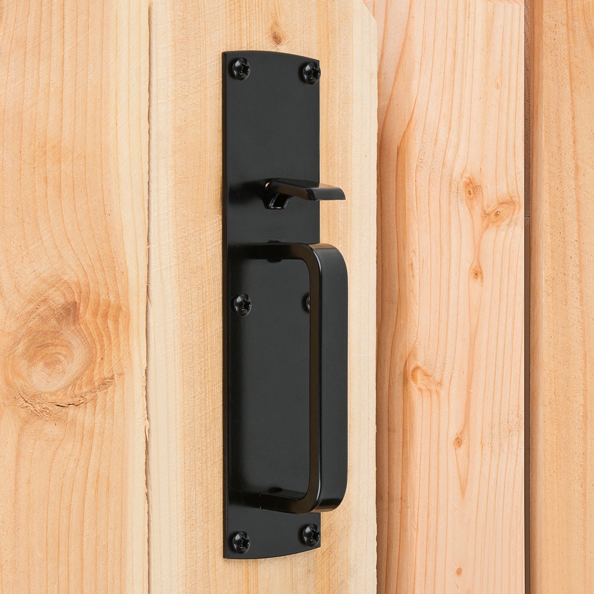 slide 3 of 6, National Hardware 10-in Black Gate latch, 1 ct