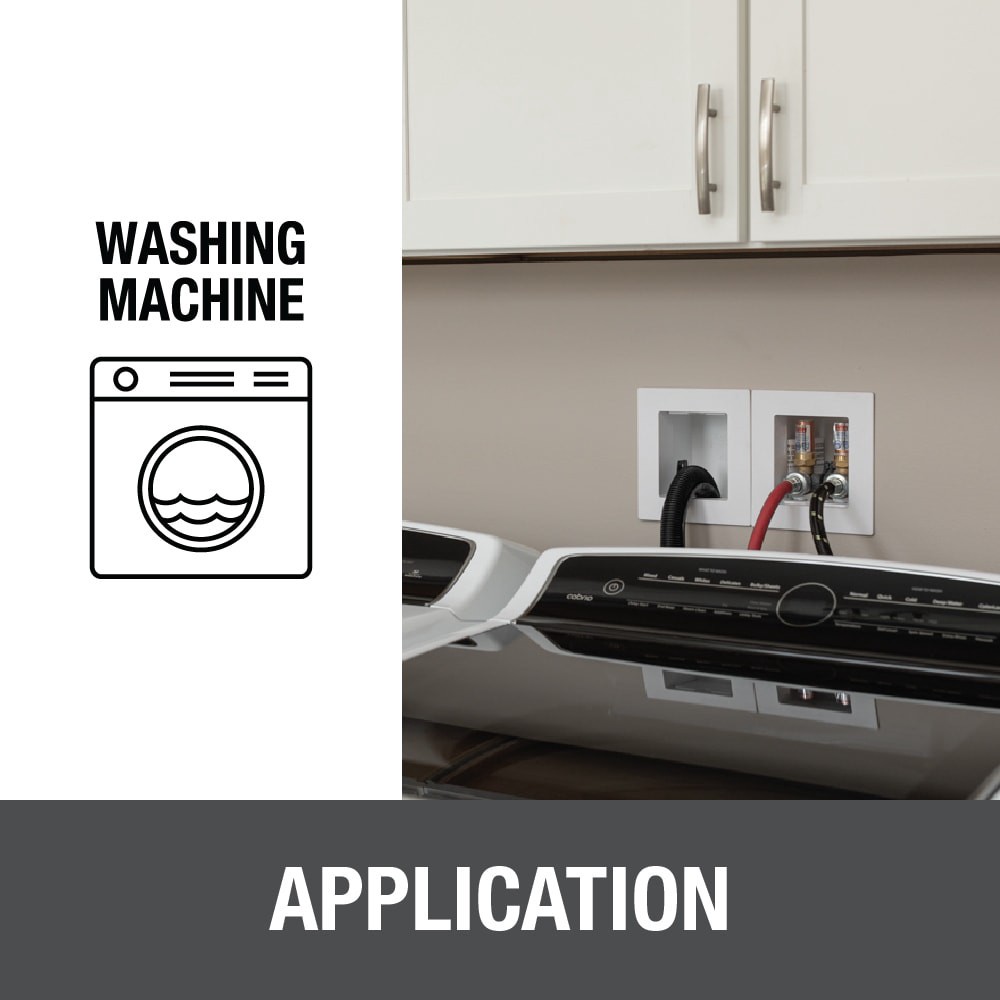 slide 4 of 6, Oatey Moda Quarter turn ball valve Copper sweat Washing machine Outlet Box, 1 ct