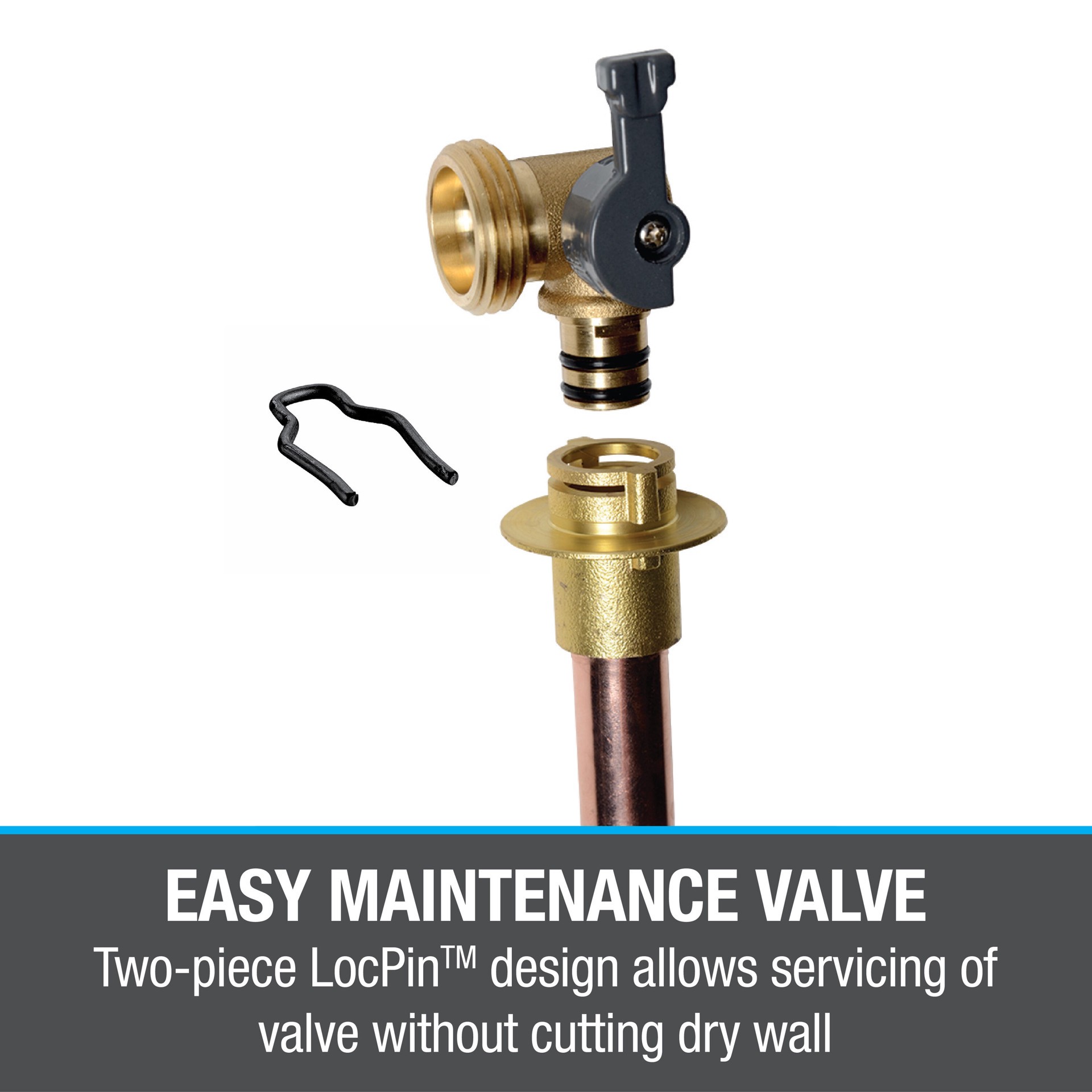 slide 6 of 6, Oatey Moda Quarter turn ball valve Copper sweat Washing machine Outlet Box, 1 ct