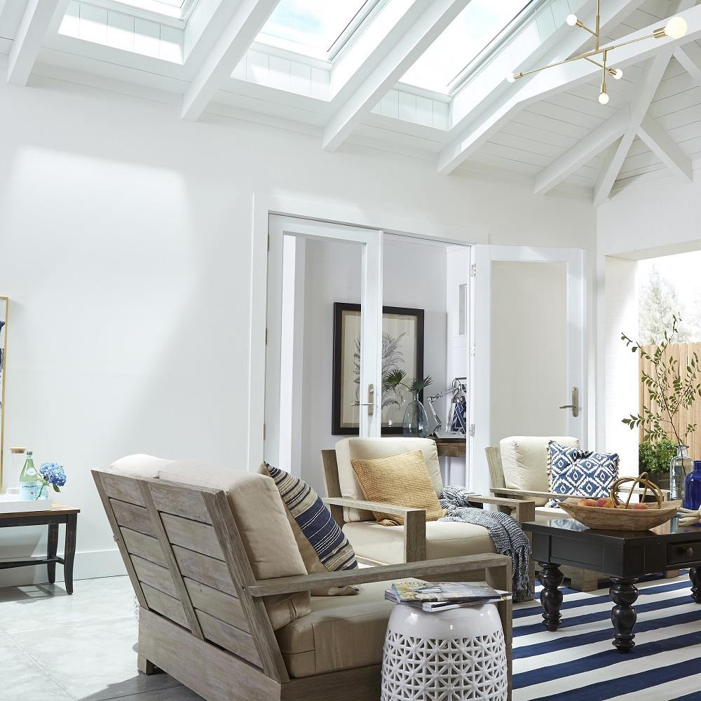 slide 2 of 6, VELUX 21-in x 37-7/8-in Fixed Deck mount Aluminum Skylight with Laminated Low-E argon Glass, 1 ct