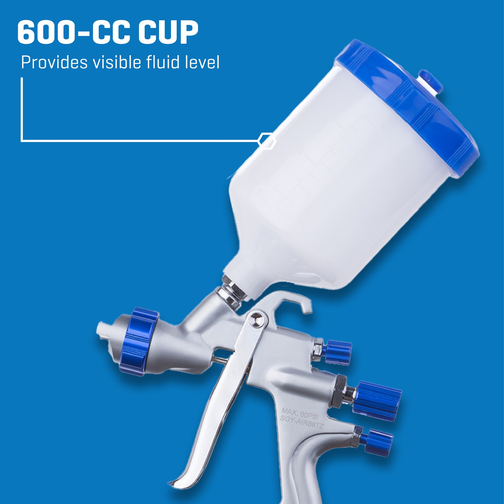 slide 6 of 6, Kobalt 8 -in Air Paint Sprayer, 1 ct