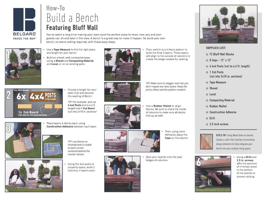 slide 4 of 6, Belgard 4-in H x 16-in L x 5.75-in D Desert Sand Concrete Retaining wall block, 1 ct