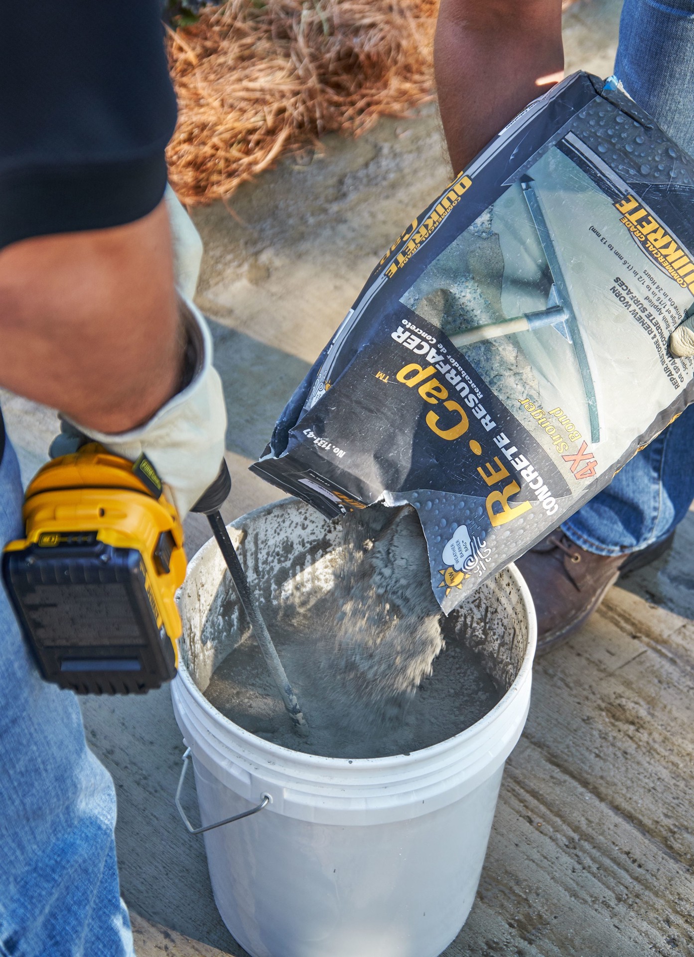 slide 2 of 4, QUIKRETE Re-Cap 40 -lb Concrete Resurfacer, 1 ct