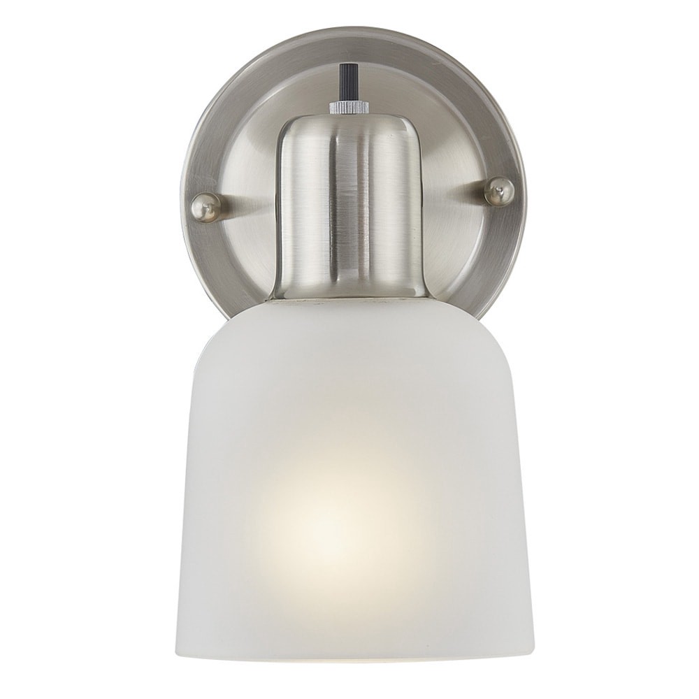 slide 6 of 6, Project Source 4.52-in W 1 -Light Brushed Nickel Wall Sconce, 1 ct