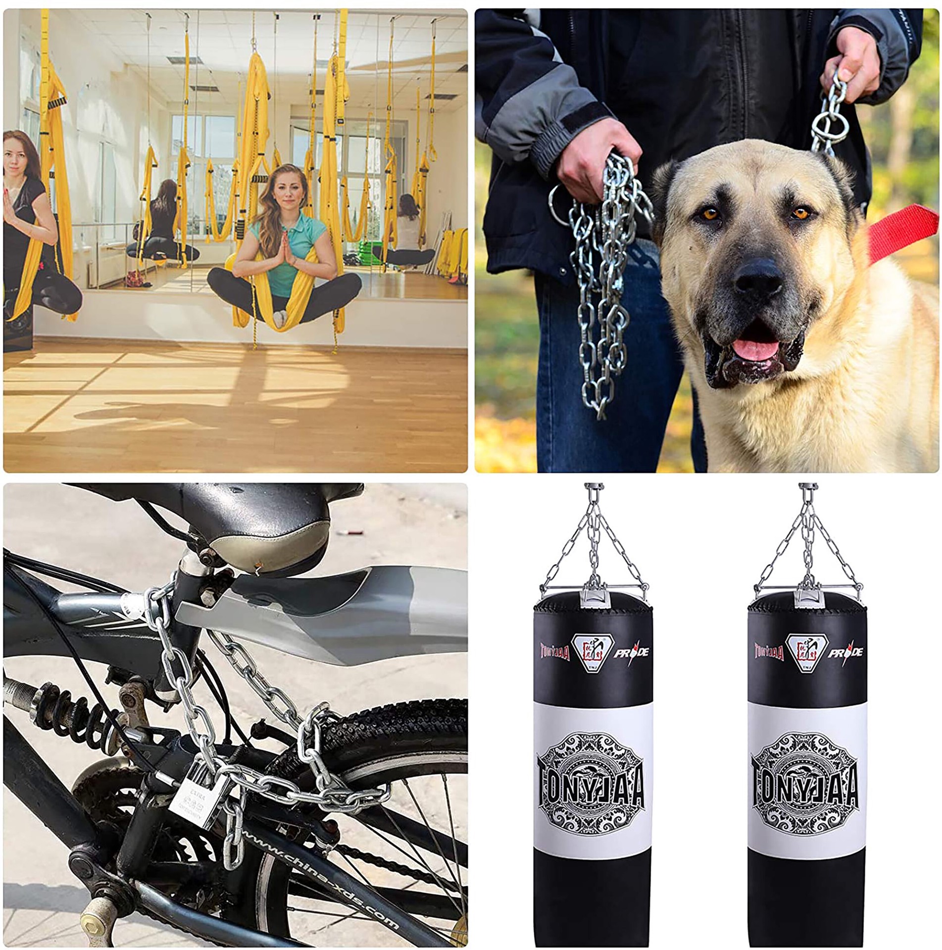 slide 4 of 5, RELIABILT 10.0-ft x 3/16-in Welded Zinc plated Steel Chain (By-the-Roll), 1 ct