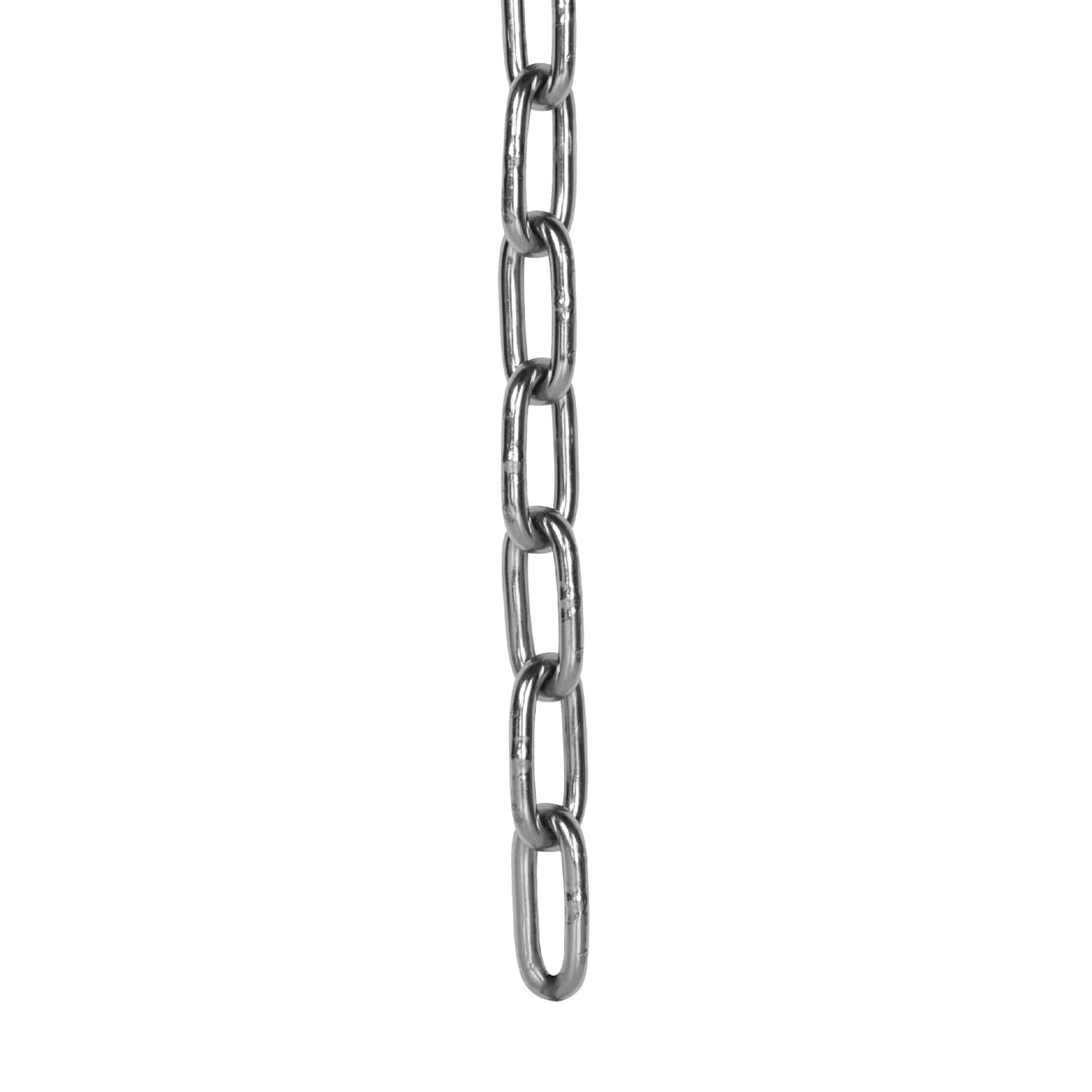 slide 3 of 5, RELIABILT 10.0-ft x Welded Polished Steel Chain (By-the-Roll), 1 ct