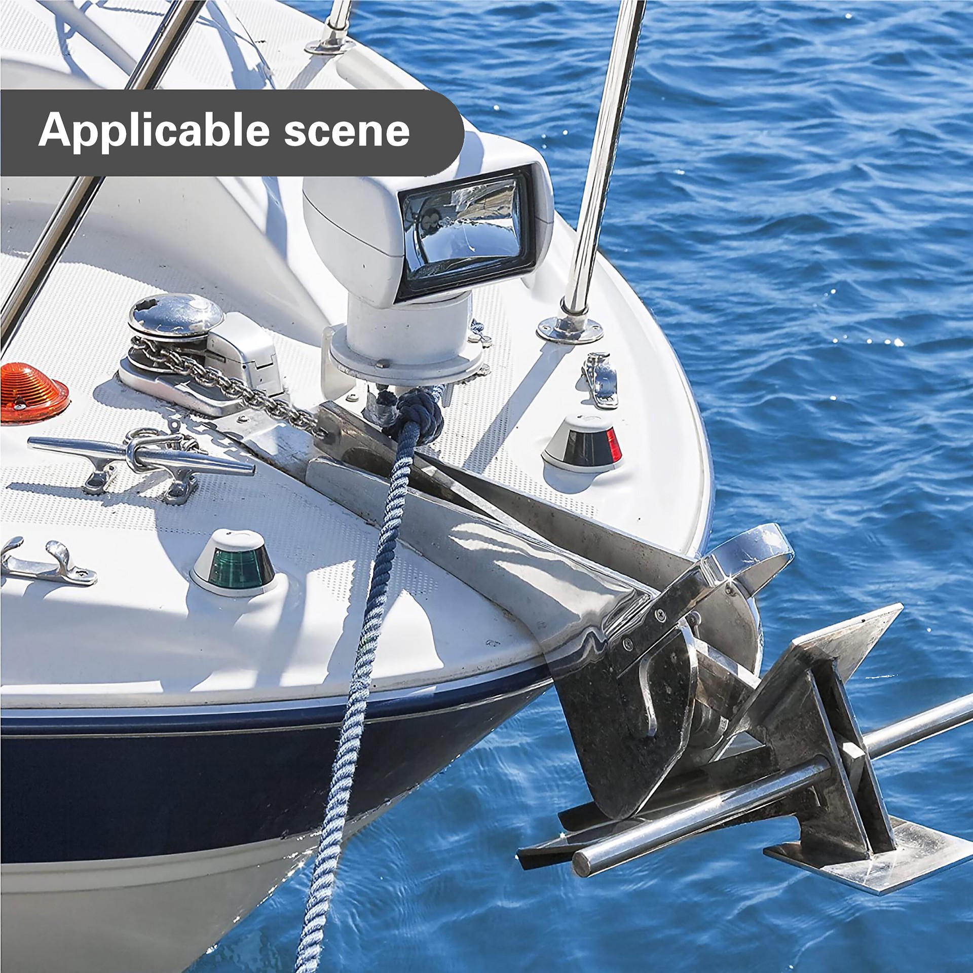 slide 4 of 5, RELIABILT 10.0-ft x Welded Polished Steel Chain (By-the-Roll), 1 ct