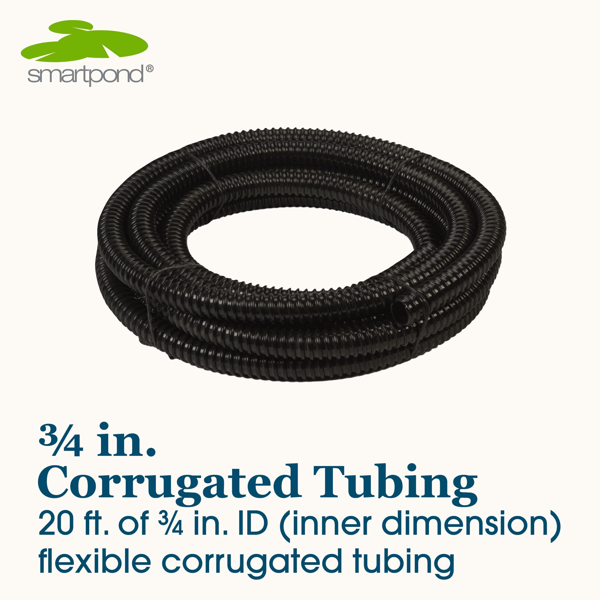 slide 2 of 6, smartpond 3/4-in ID 240-in x 0.75-in x 0.75-in Black PVC Pond Tubing, 1 ct