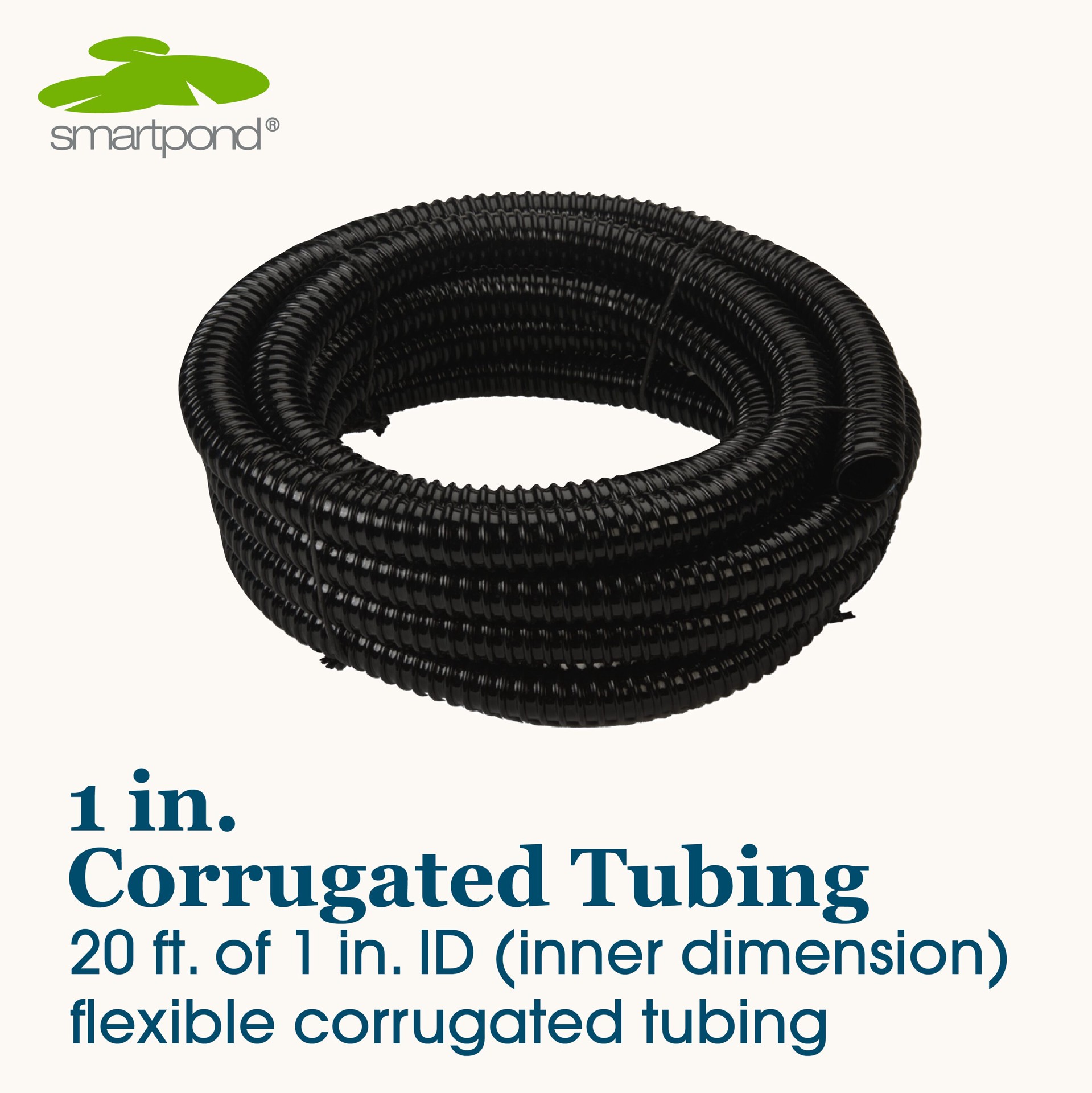 slide 2 of 6, smartpond 1-in ID 240-in x 1-in x 1-in Black PVC Pond Tubing, 1 ct