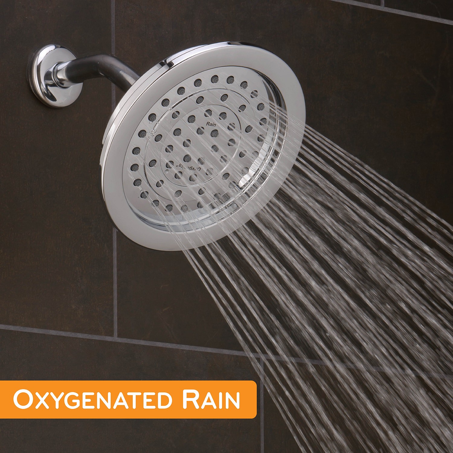 slide 6 of 6, Oxygenics 1.0 -Spray Chrome 7.5-in Round Rain High Pressure Shower Head 1.75 GPM, 1 ct