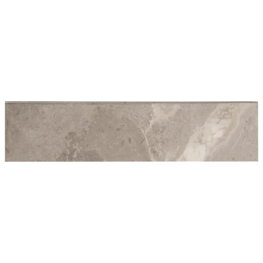 slide 2 of 6, Mohawk ForeverStyle Gray Marble 3-in x 12-in Matte Porcelain Bullnose Tile ( 0.22-sq ft / Piece ), 1 ct