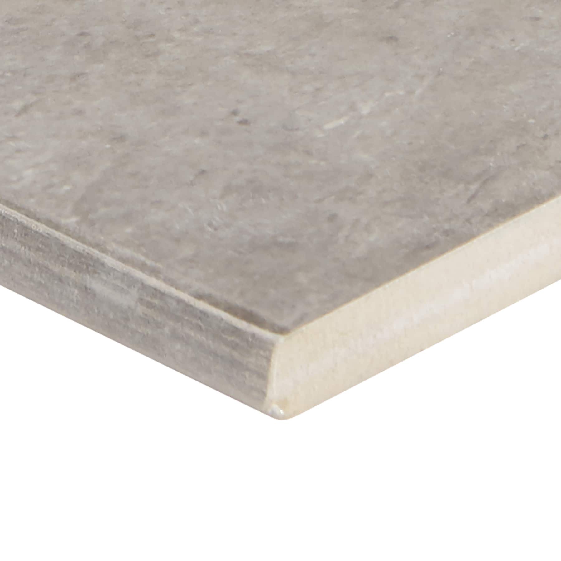 slide 3 of 6, Mohawk ForeverStyle Gray Marble 3-in x 12-in Matte Porcelain Bullnose Tile ( 0.22-sq ft / Piece ), 1 ct