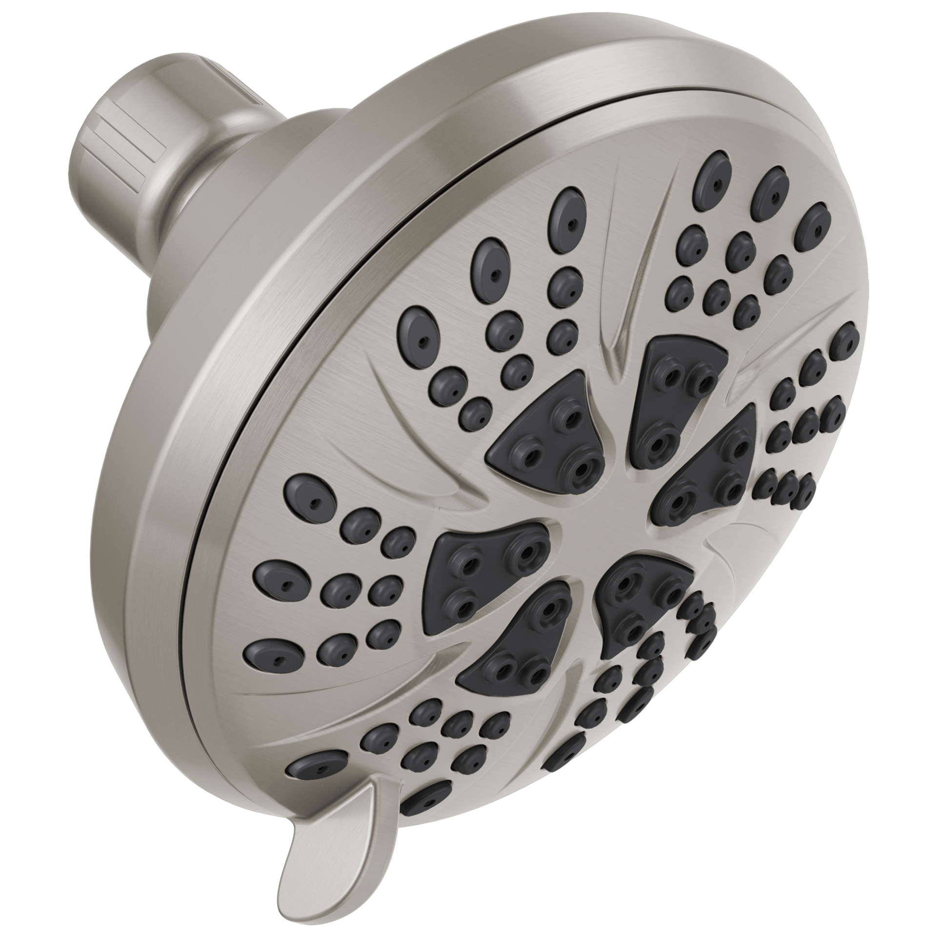 slide 1 of 6, Delta 6.0 -Spray Satin Nickel 4.3750-in Round Shower Head 2.5 GPM, 1 ct