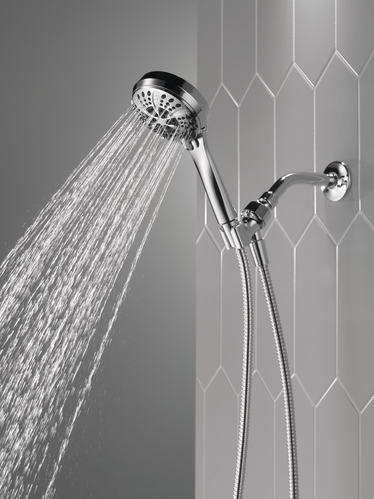 slide 2 of 6, Delta 6.0 -Spray Chrome 4.5-in Round Handheld Shower Head 2.5 GPM, 1 ct