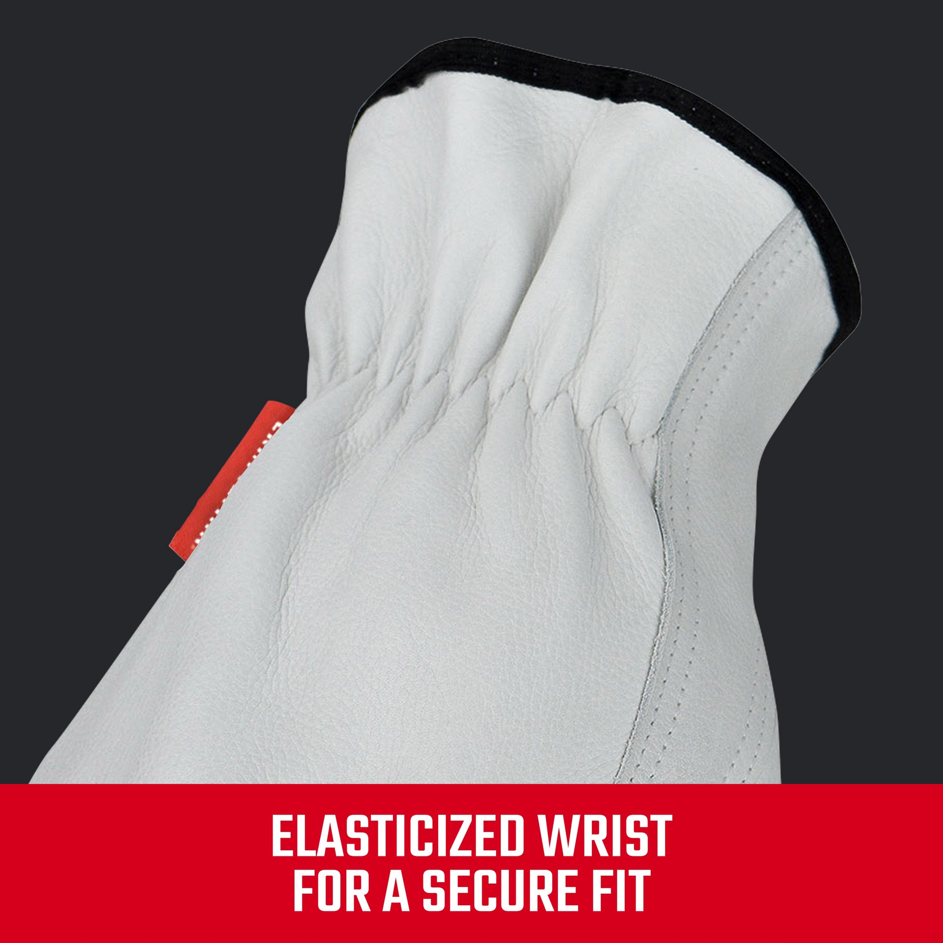 slide 5 of 6, CRAFTSMAN X-large White Leather 1 -Pairs, 1 ct