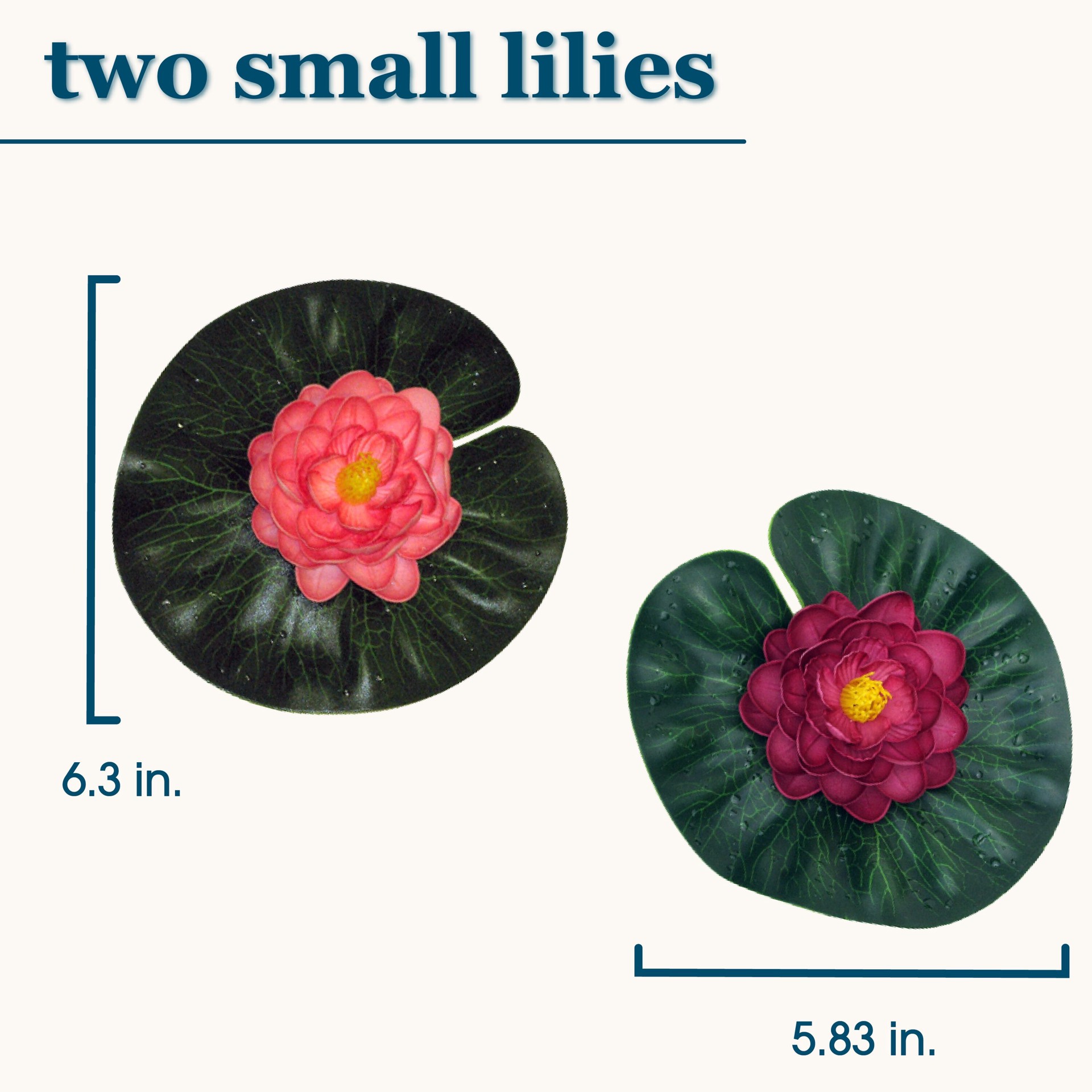 slide 5 of 6, smartpond 3.0-in x 3.0-in x 3.0-in Multicolored Plastic Pond Lilies, 1 ct