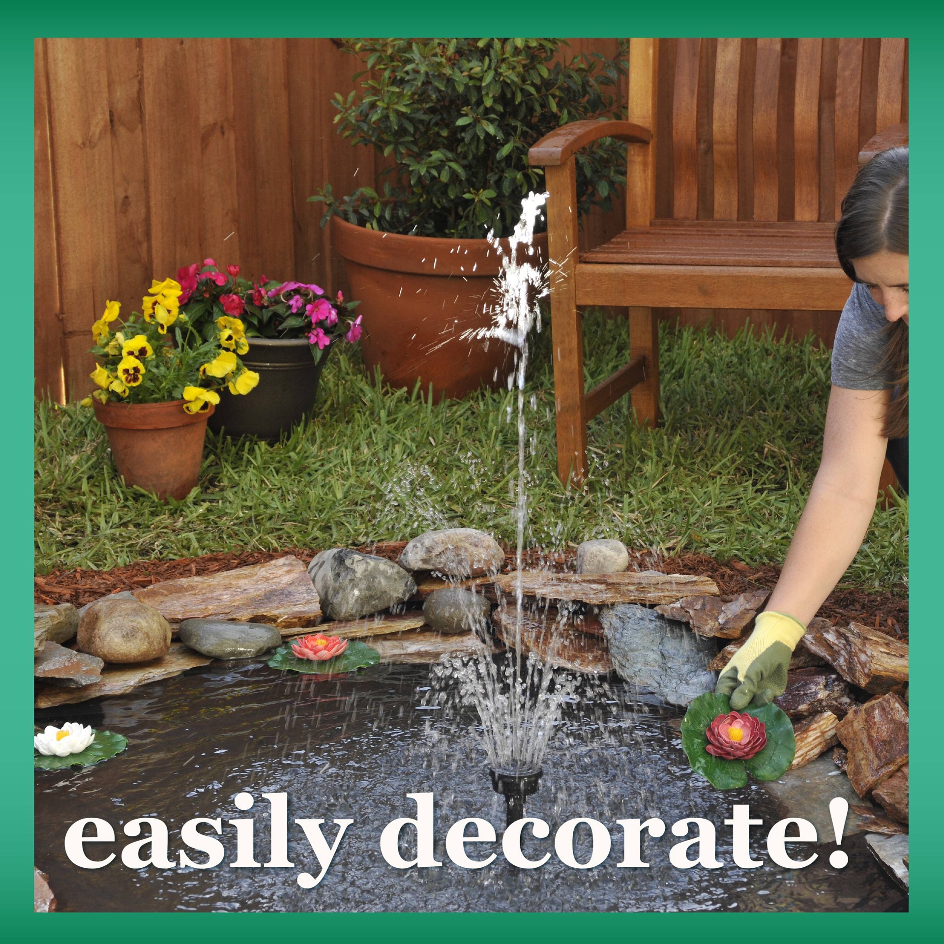 slide 6 of 6, smartpond 3.0-in x 3.0-in x 3.0-in Multicolored Plastic Pond Lilies, 1 ct