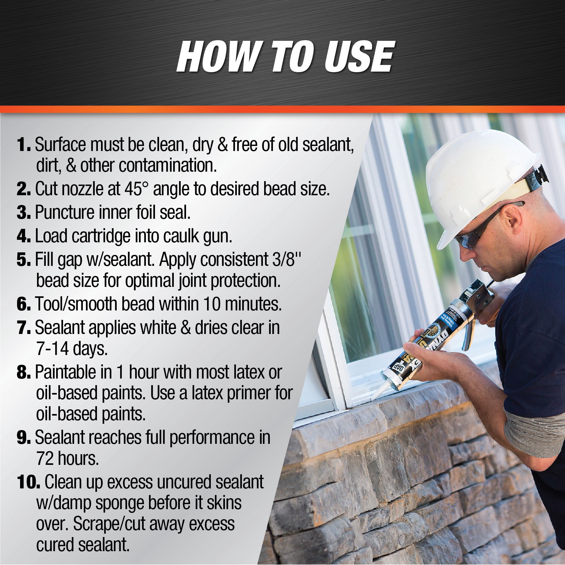 slide 5 of 6, DAP Dynaflex Ultra 10.1-oz Window and Door Clear Paintable Latex Caulk, 1 ct