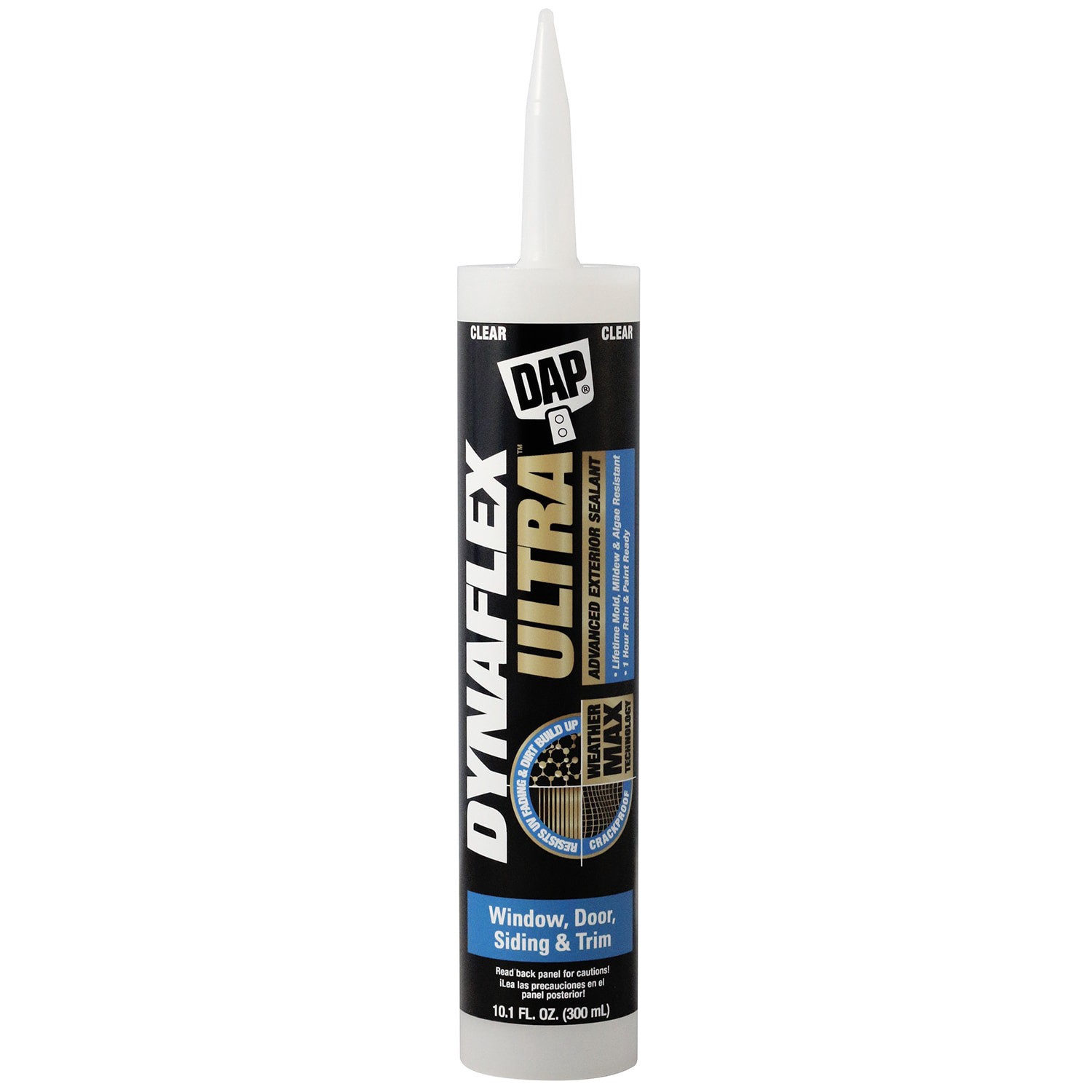 slide 1 of 6, DAP Dynaflex Ultra 10.1-oz Window and Door Clear Paintable Latex Caulk, 1 ct