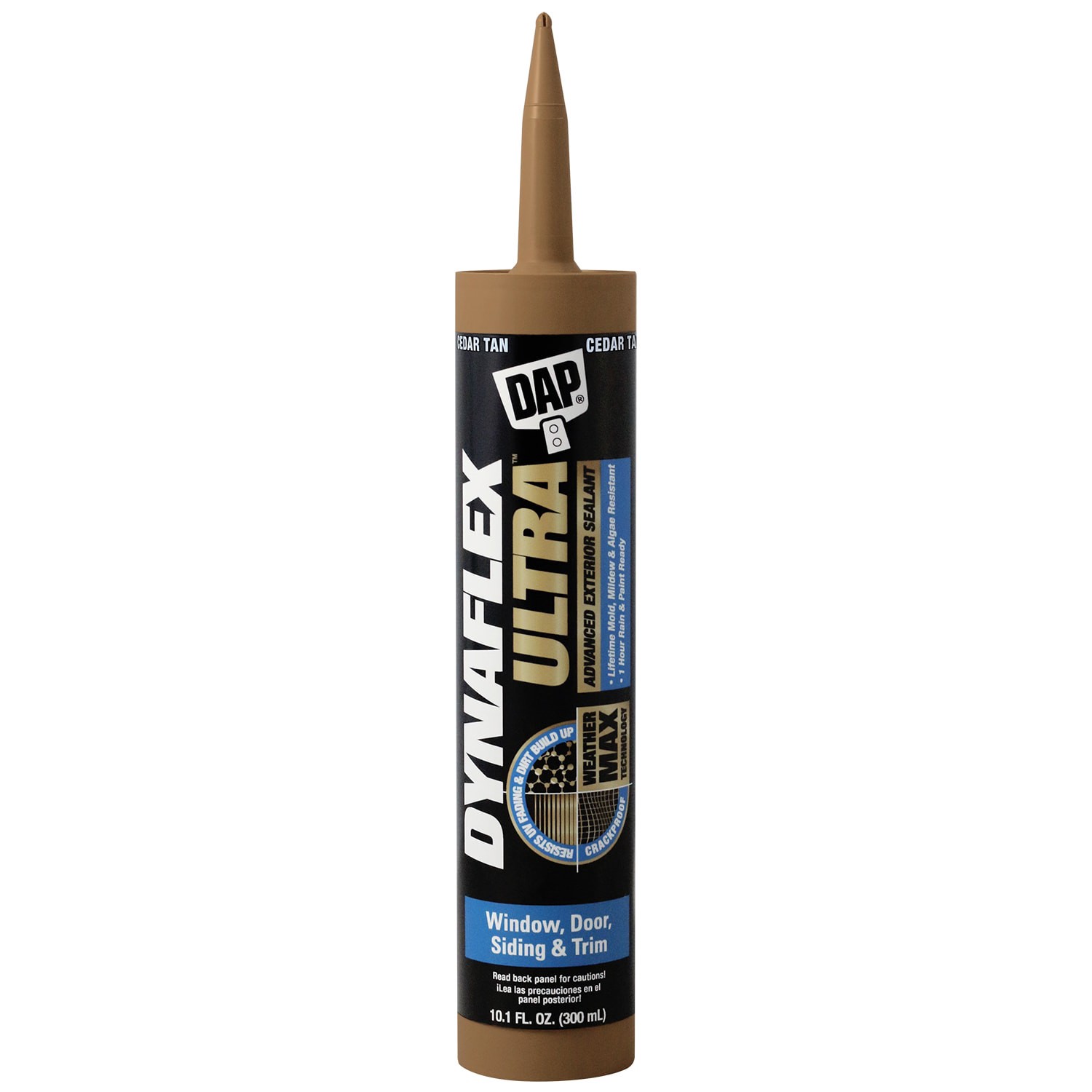 slide 1 of 6, DAP Dynaflex Ultra 10.1-oz Window and Door Cedar Tan Paintable Latex Caulk, 1 ct