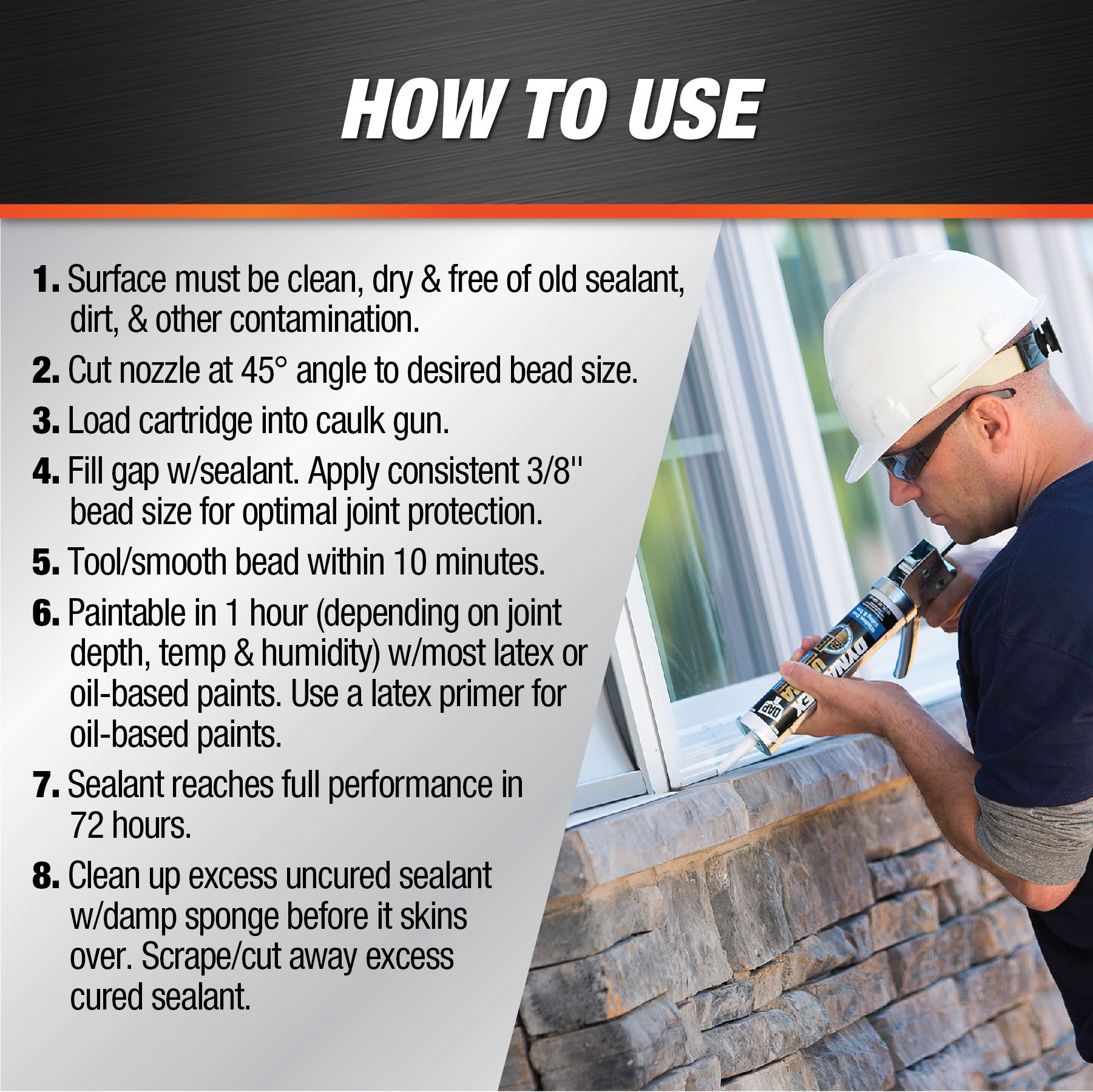 slide 4 of 6, DAP Dynaflex Ultra 10.1-oz Window and Door Light Gray Paintable Latex Caulk, 1 ct