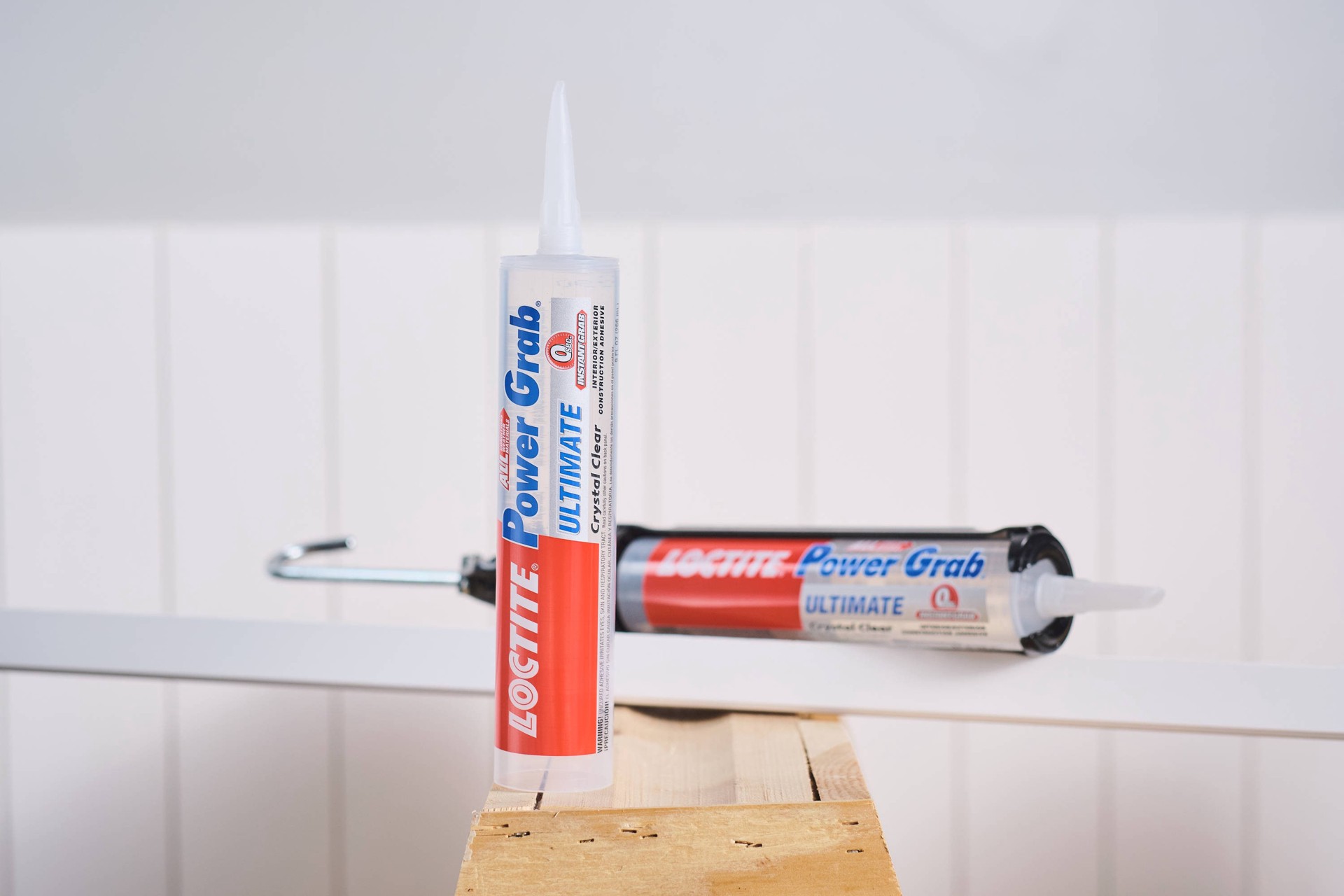 slide 6 of 6, LOCTITE Power Grab Ultimate Crystal Clear Polymer-based Clear Multi-use Interior/Exterior Construction Adhesive ( 9-fl oz Fluid Oz), 1 ct