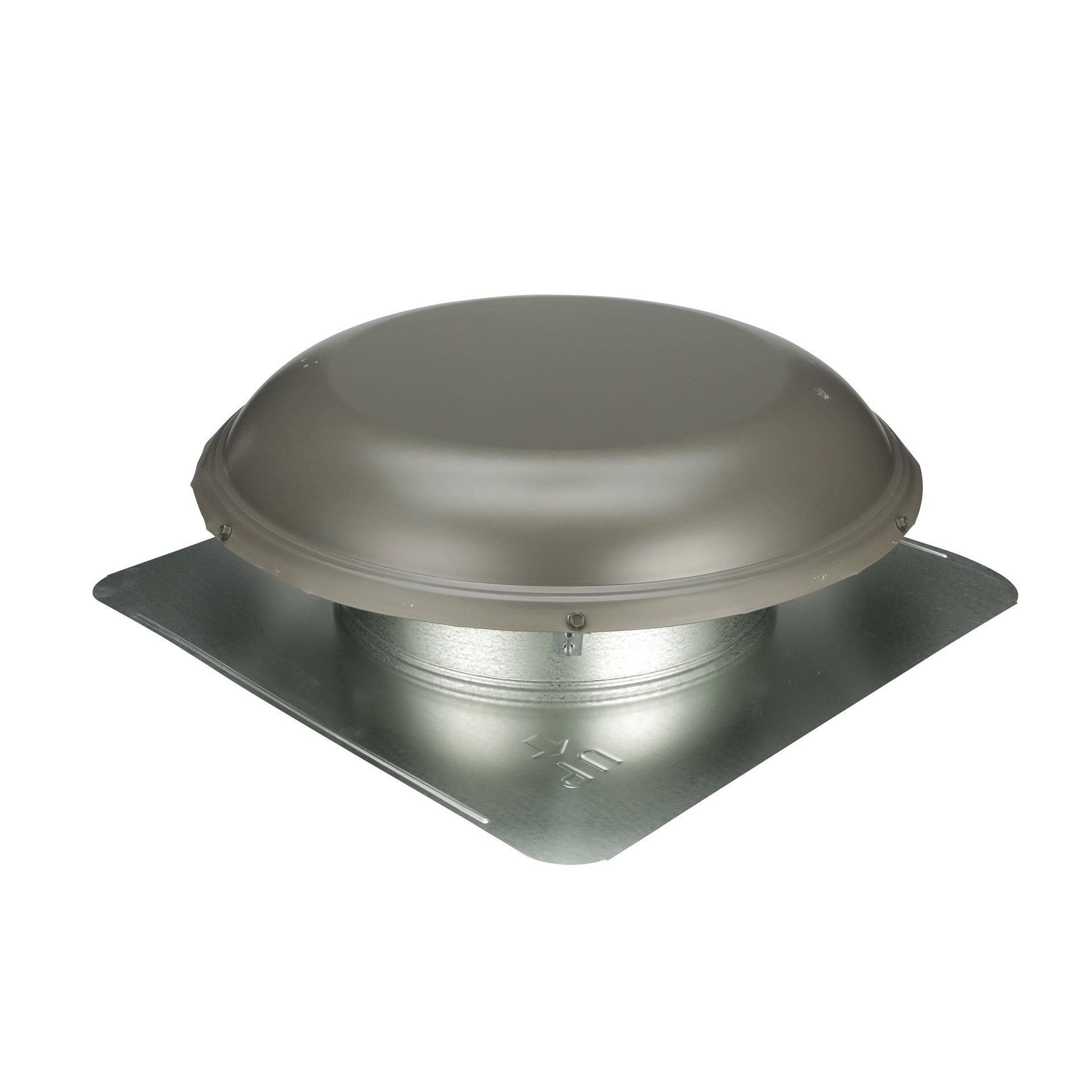 slide 3 of 6, Air Vent Weatherwood Galvanized steel Round Roof Louver, 1 ct