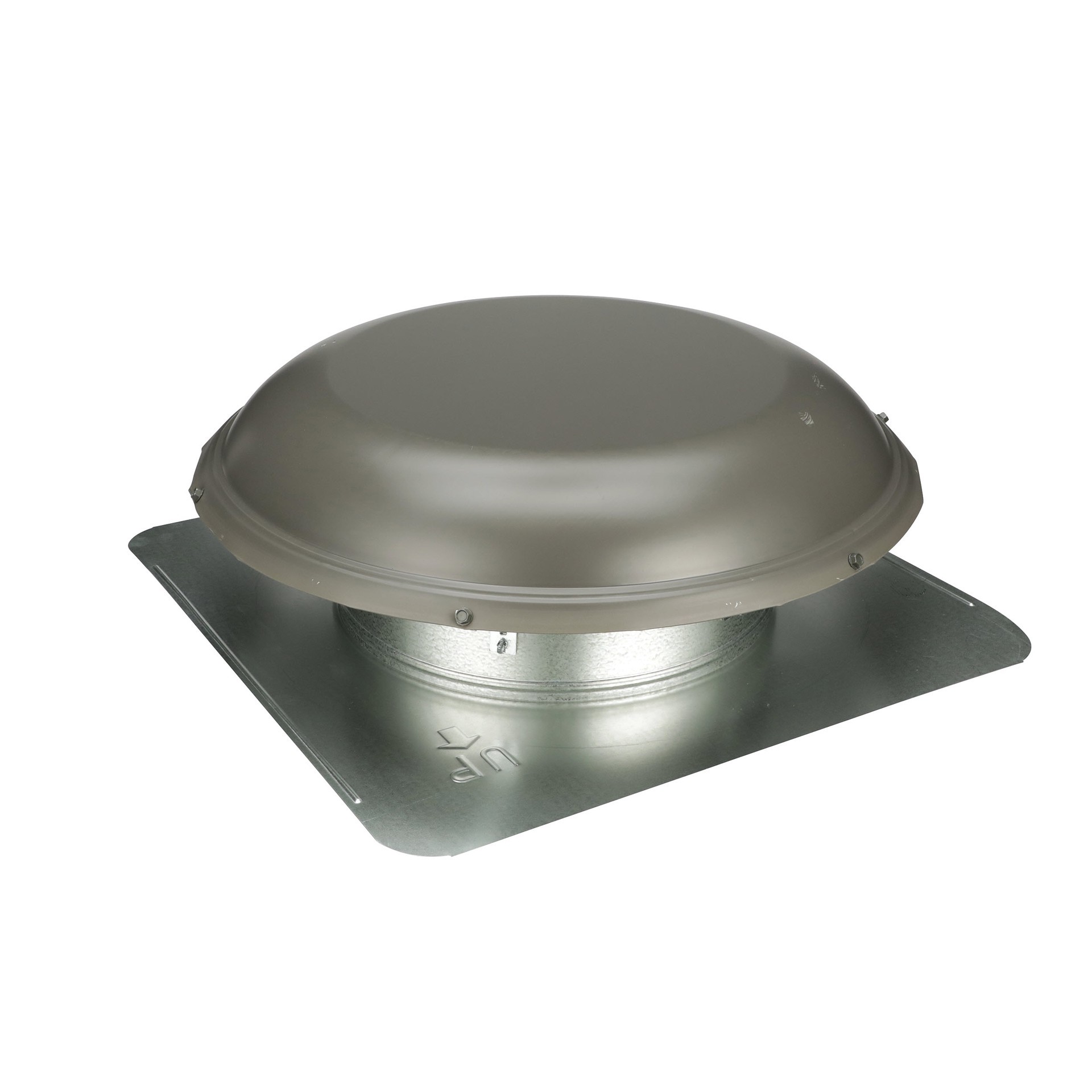 slide 4 of 6, Air Vent Weatherwood Galvanized steel Round Roof Louver, 1 ct