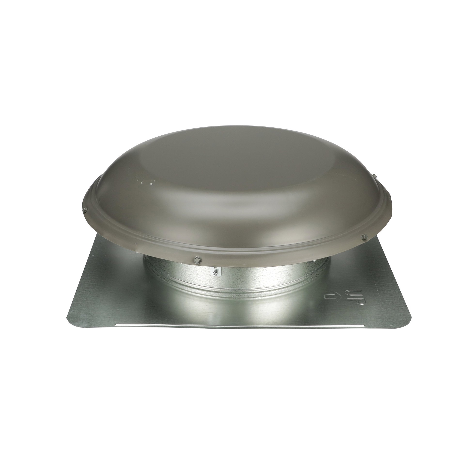 slide 1 of 6, Air Vent Weatherwood Galvanized steel Round Roof Louver, 1 ct