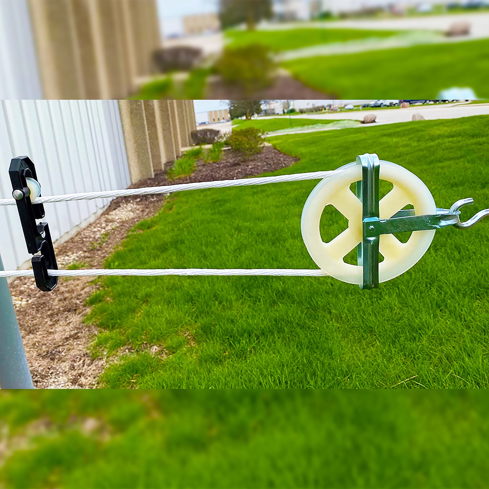 slide 3 of 5, RELIABILT 1 -Tier 5.5-in Mixed material Indoor/Outdoor Clothesline pulley, 1 ct