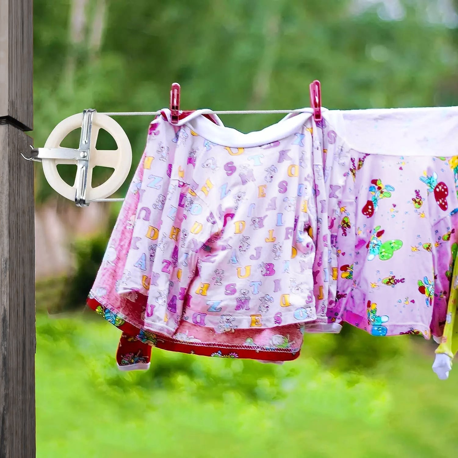 slide 5 of 5, RELIABILT 1 -Tier 5.5-in Mixed material Indoor/Outdoor Clothesline pulley, 1 ct
