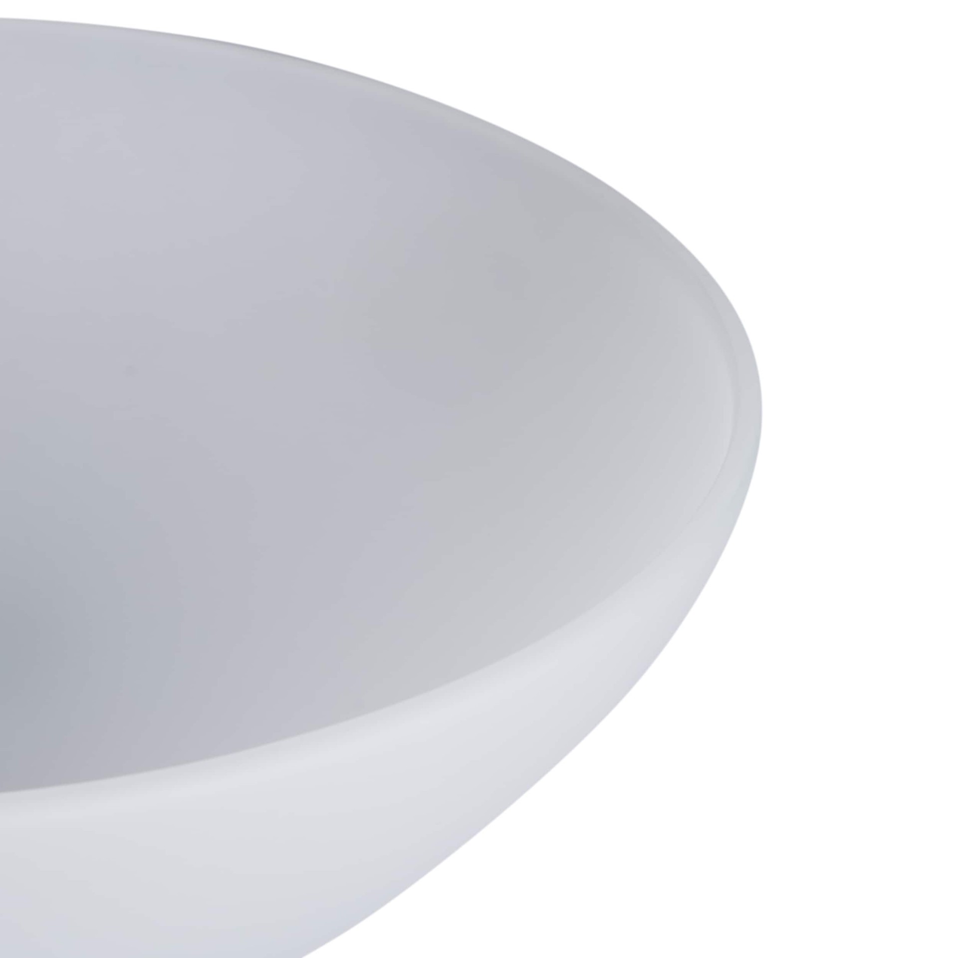 slide 3 of 6, Project Source 3.25-in x 9.75-in Bowl White Frost Flush mount light shade with 1-in Fitter (Setscrew Fitter), 1 ct