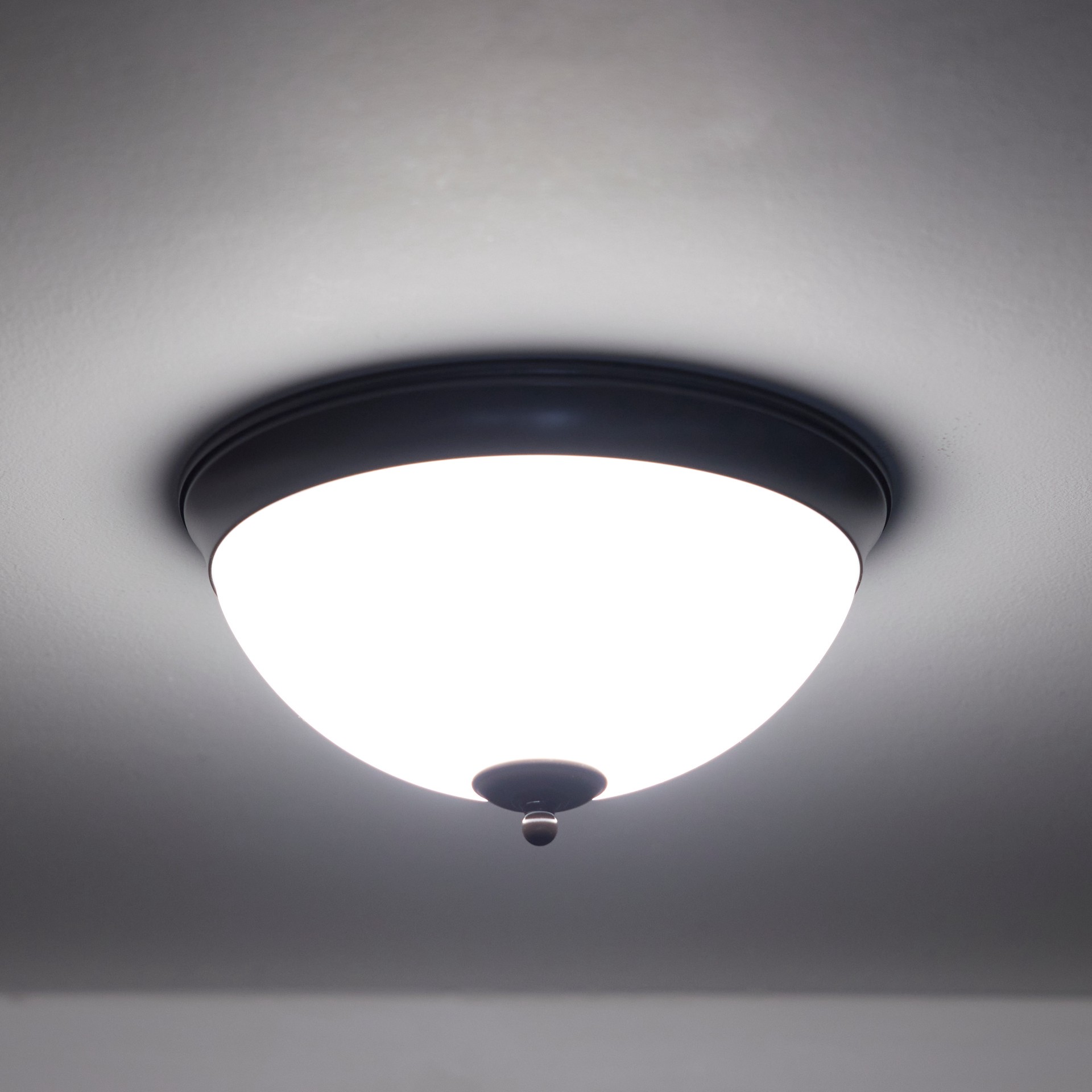 slide 5 of 6, Project Source 3.25-in x 9.75-in Bowl White Frost Flush mount light shade with 1-in Fitter (Setscrew Fitter), 1 ct