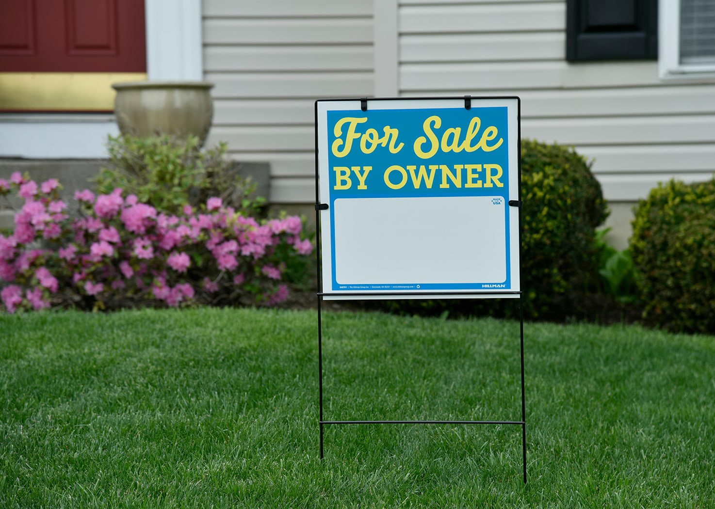 slide 2 of 2, Hillman For Sale by Owner - with Frame 36-in x 18-in Plastic Sale/For sale Sign, 1 ct