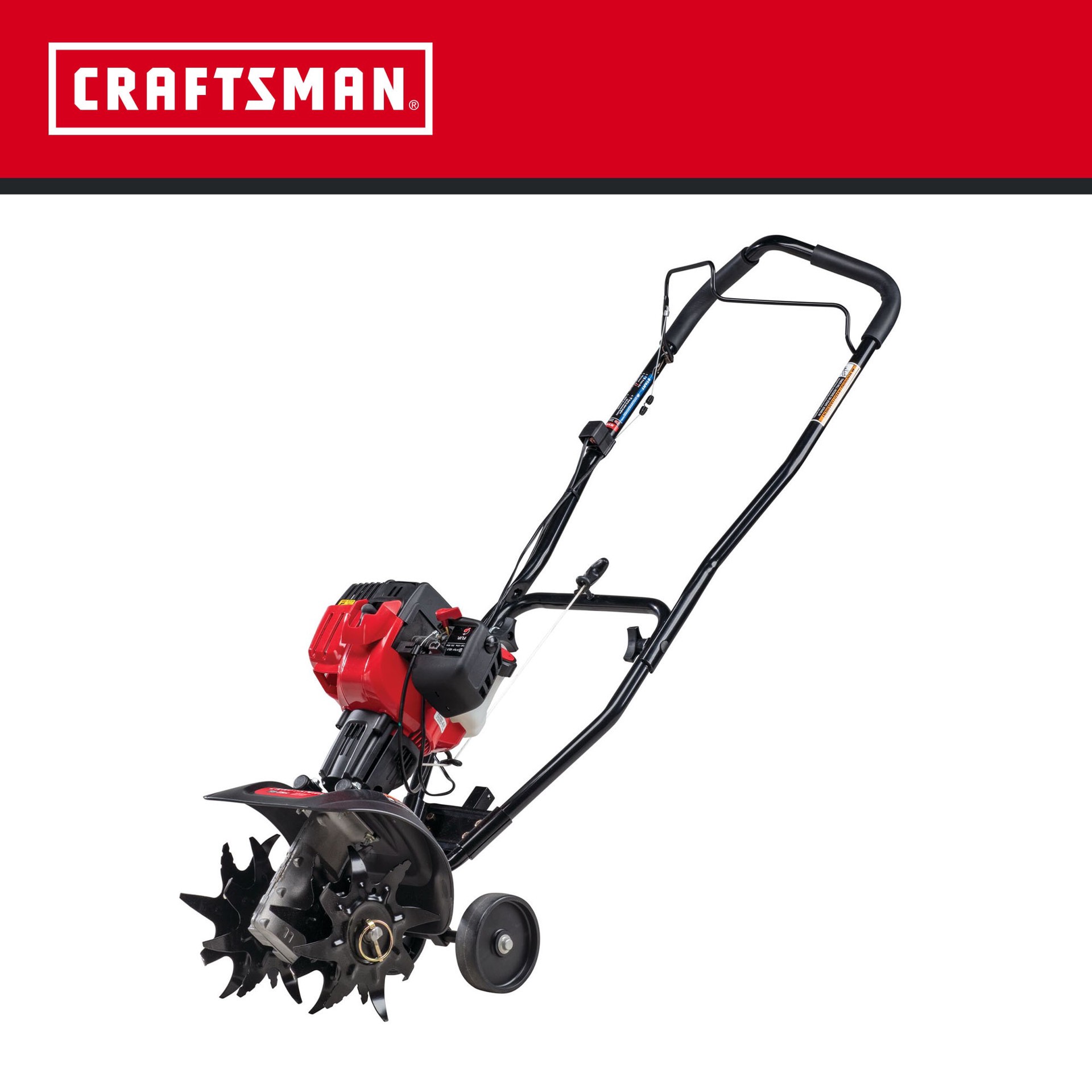 slide 2 of 6, CRAFTSMAN 25-cc 2-cycle 9-in Forward-rotating Gas Cultivator, 1 ct