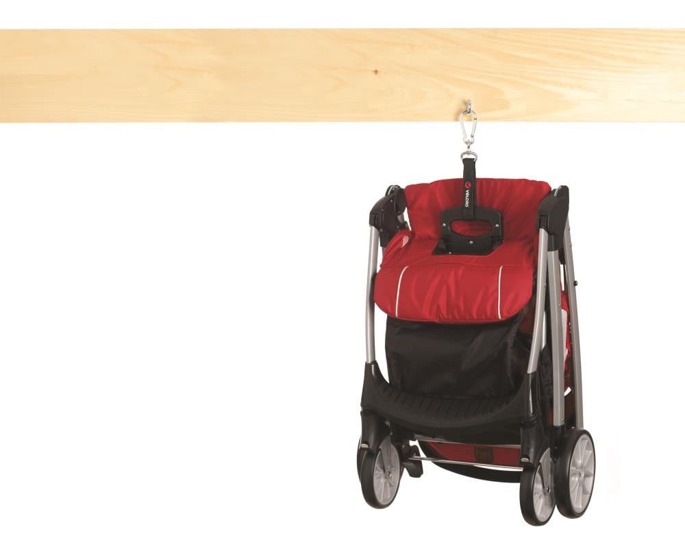 slide 4 of 6, VELCRO Brand 16 Inch Black Hooks EASY HANG Small Strap 16in x 1in 100 lbs Black Hook loop fastener 100-lb Weight Capacity, 1 ct