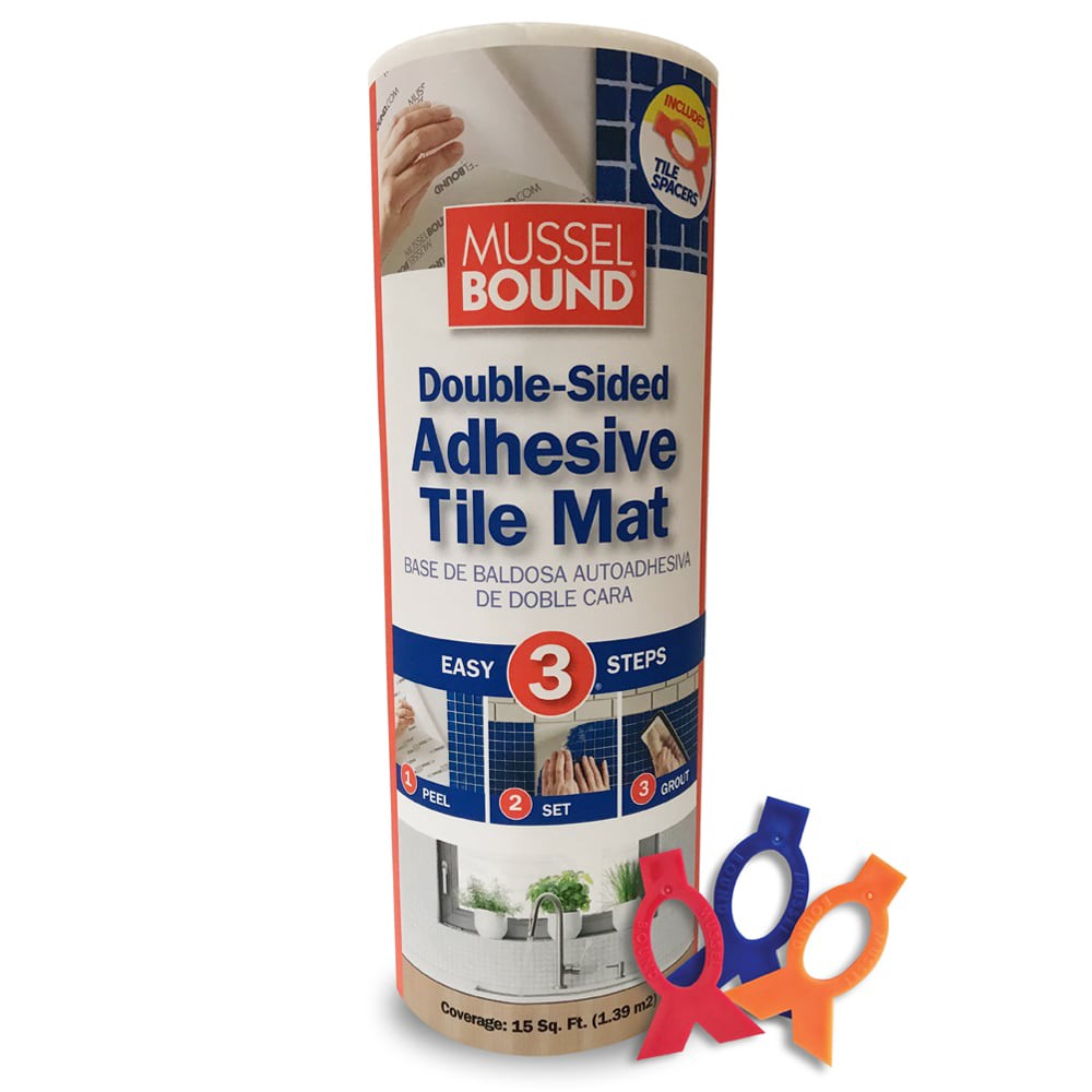 slide 1 of 6, MusselBound Double-Sided Adhesive 180-in x 12-in Setting mat, 1 ct