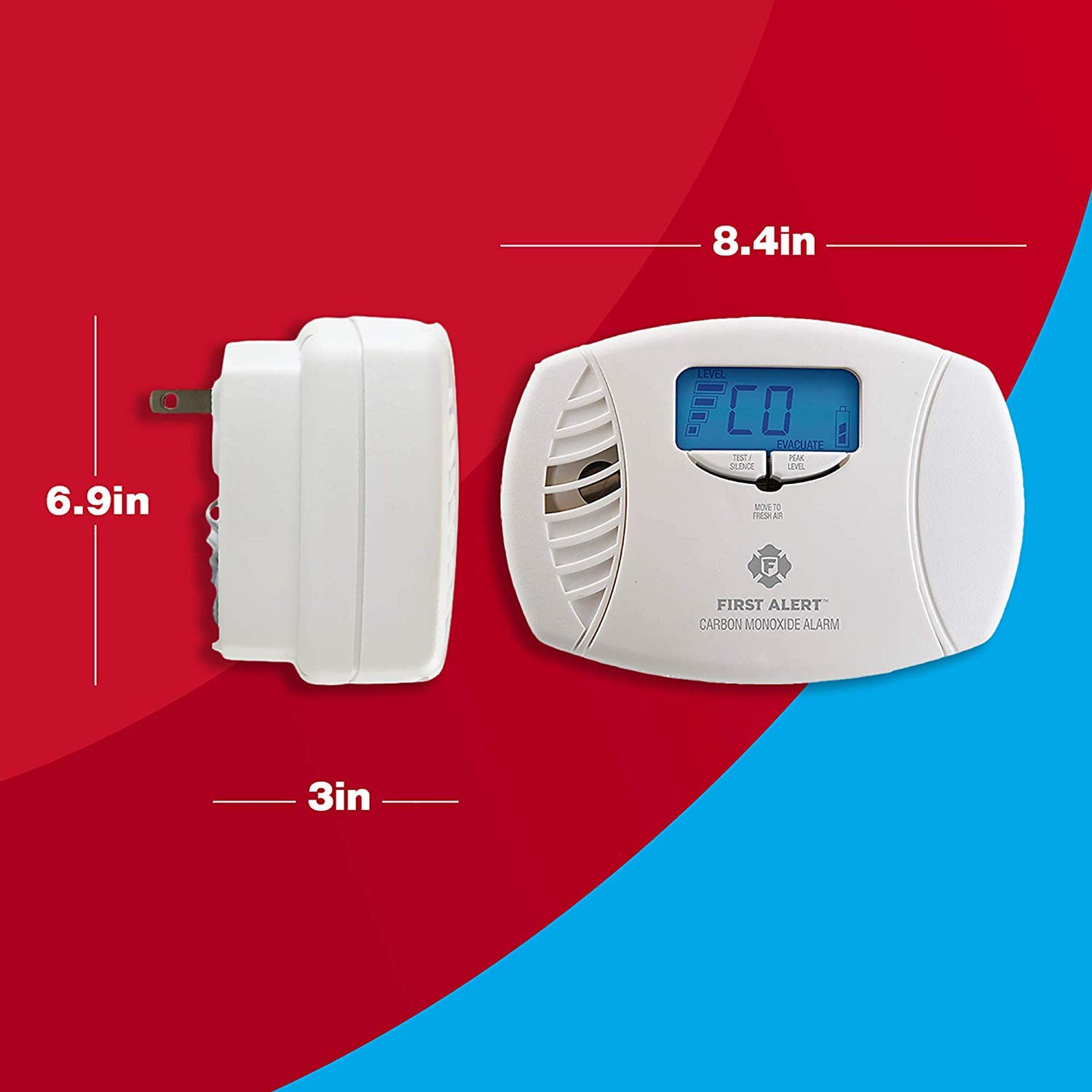 slide 4 of 6, First Alert Plug-in Carbon Monoxide Detector, 1 ct