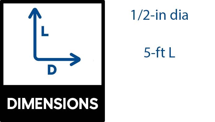 slide 4 of 6, Charlotte Pipe 1/2-in x 5-ft CTS CPVC Pipe, 1 ct