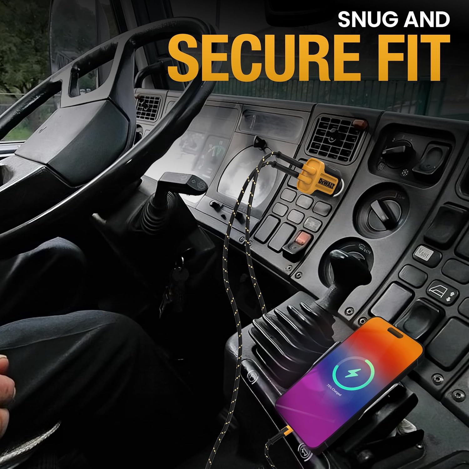 slide 6 of 6, DEWALT USB-A Car Charger 2-Ports, 1 ct