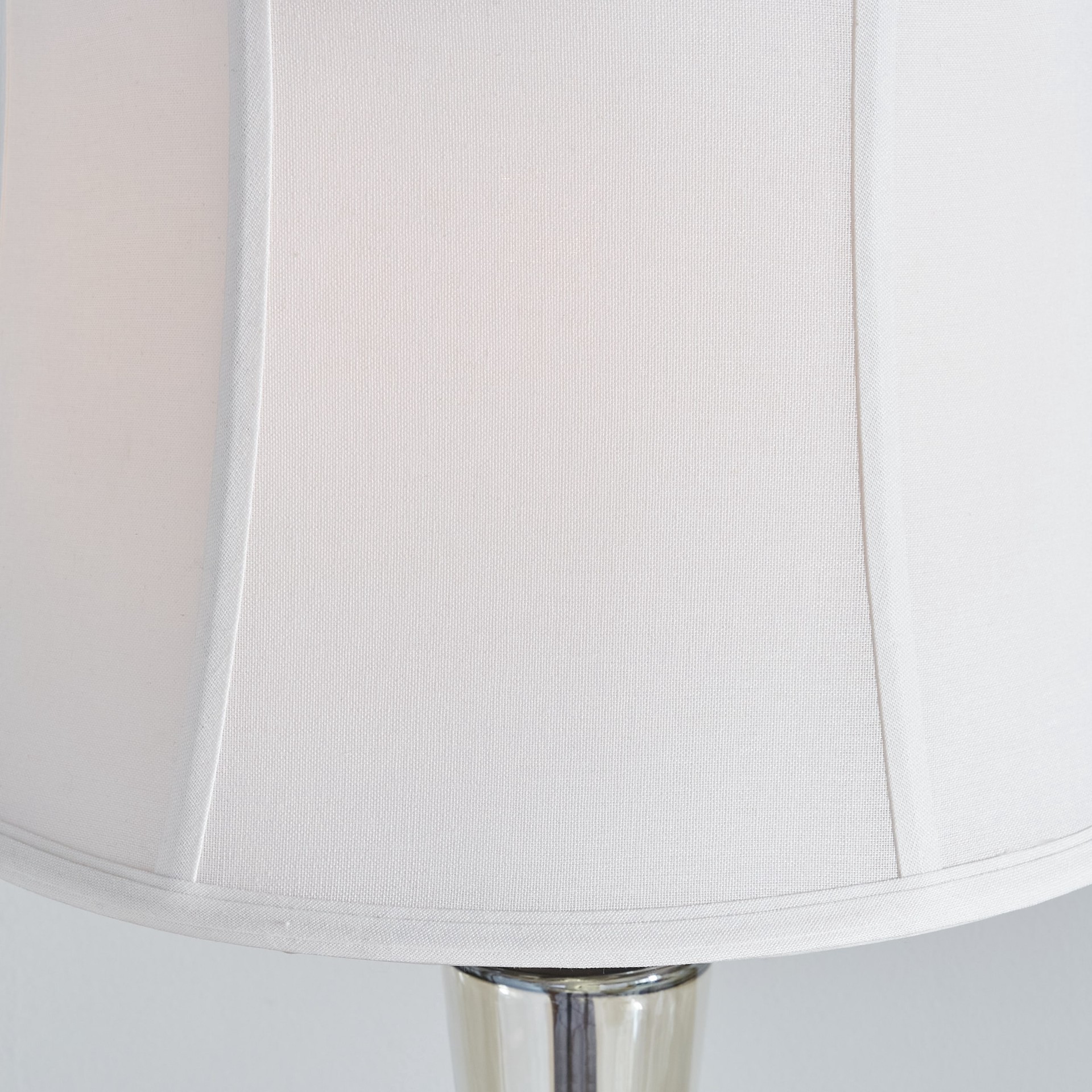 slide 6 of 6, allen + roth 10-in x 15-in White Fabric Bell Lamp Shade, 1 ct