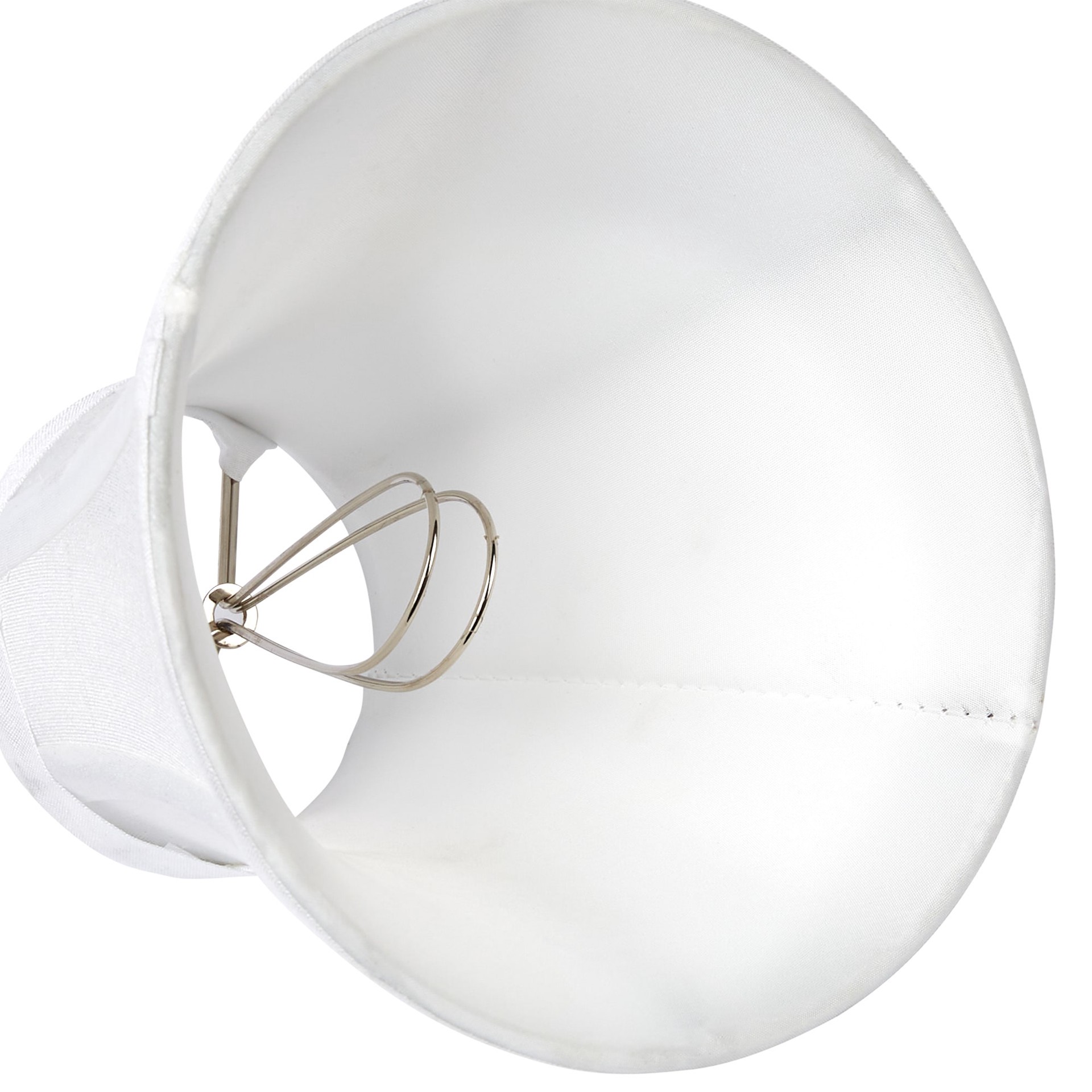 slide 3 of 6, allen + roth 5-in x 6-in White Fabric Bell Lamp Shade, 1 ct
