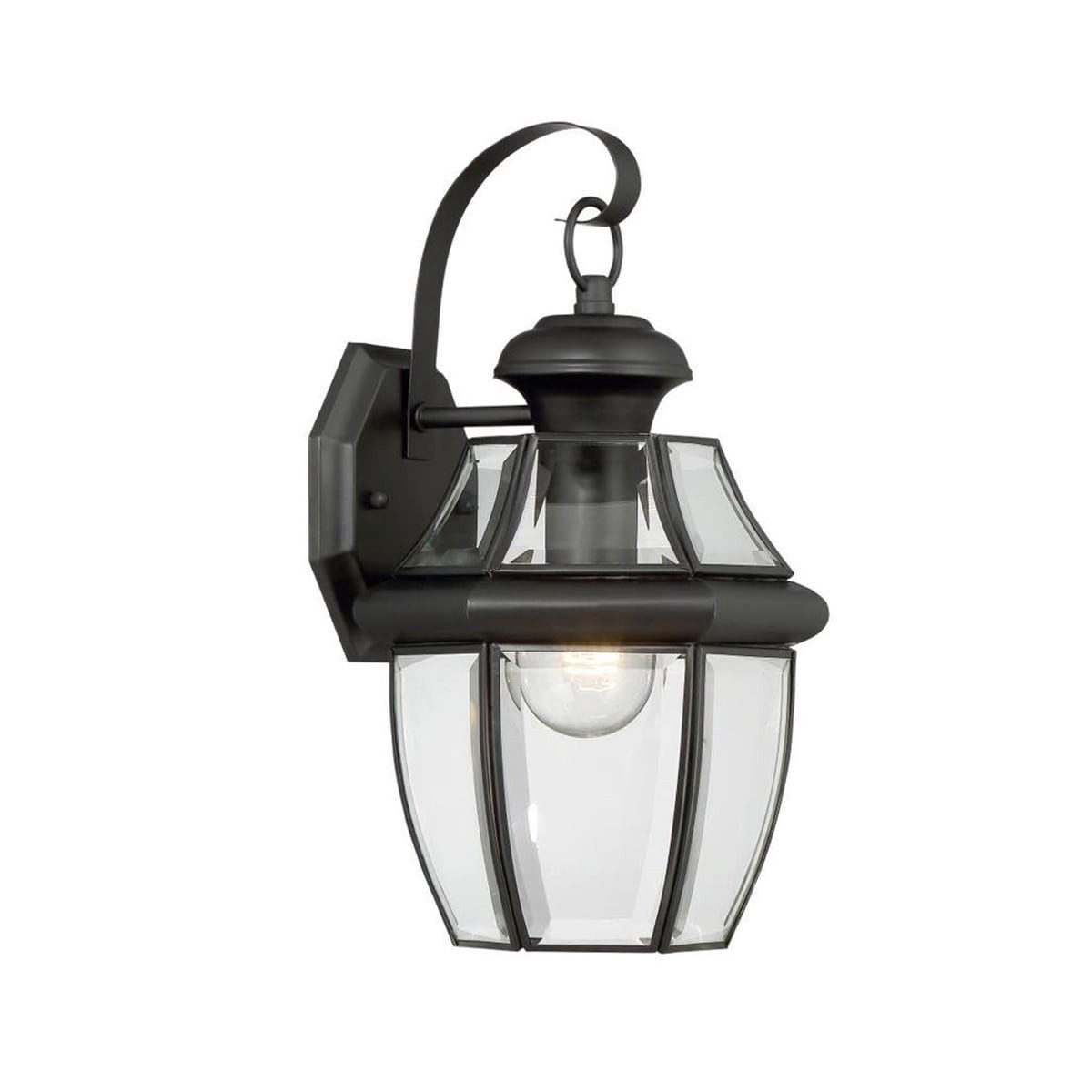 slide 4 of 6, allen + roth Brayden 1 -Light 13.62-in H Matte Black Hardwired Outdoor Wall Light, 1 ct