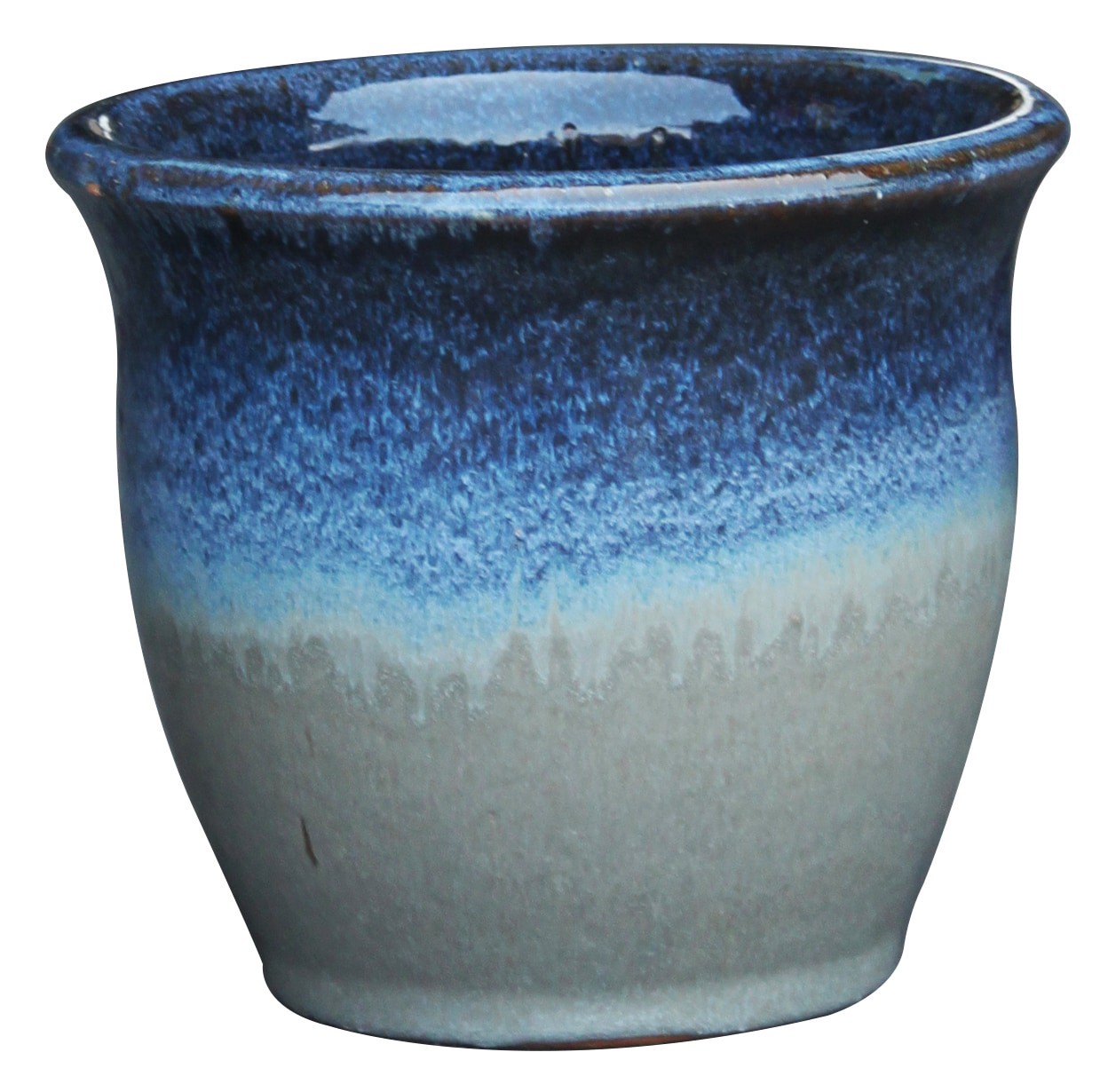 slide 1 of 6, allen + roth Round 7.2-in W x 7.2-in L Multiple colors/finishes Ceramic Outdoor Planter, 1 ct
