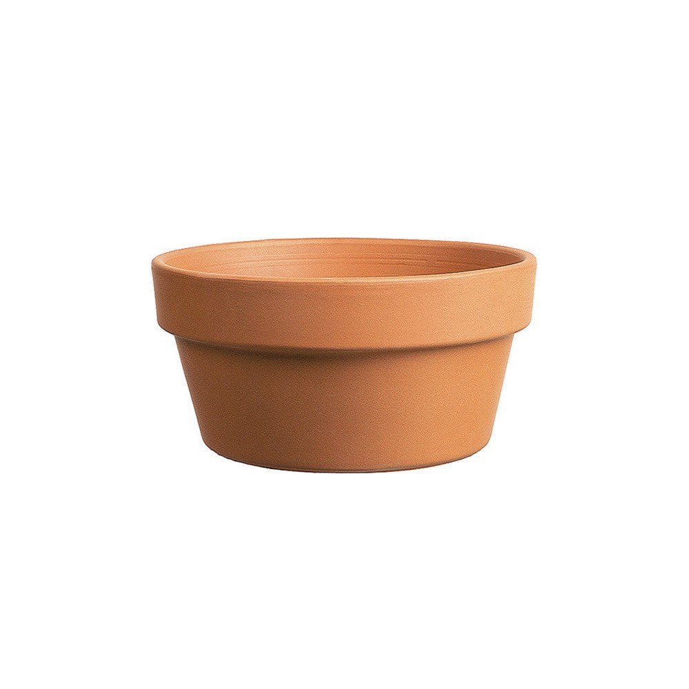 slide 1 of 6, Southern Patio Round 8.27-in W x 4.13-in H x Orange Clay Indoor/Outdoor Planter, 1 ct