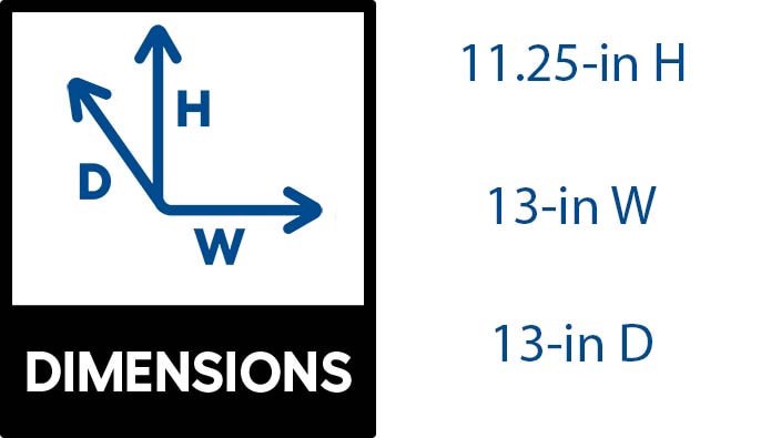 slide 3 of 6, allen + roth Round 13.0-in W x 13.0-in L Off-white Mixed/Composite Indoor/Outdoor Planter, 1 ct