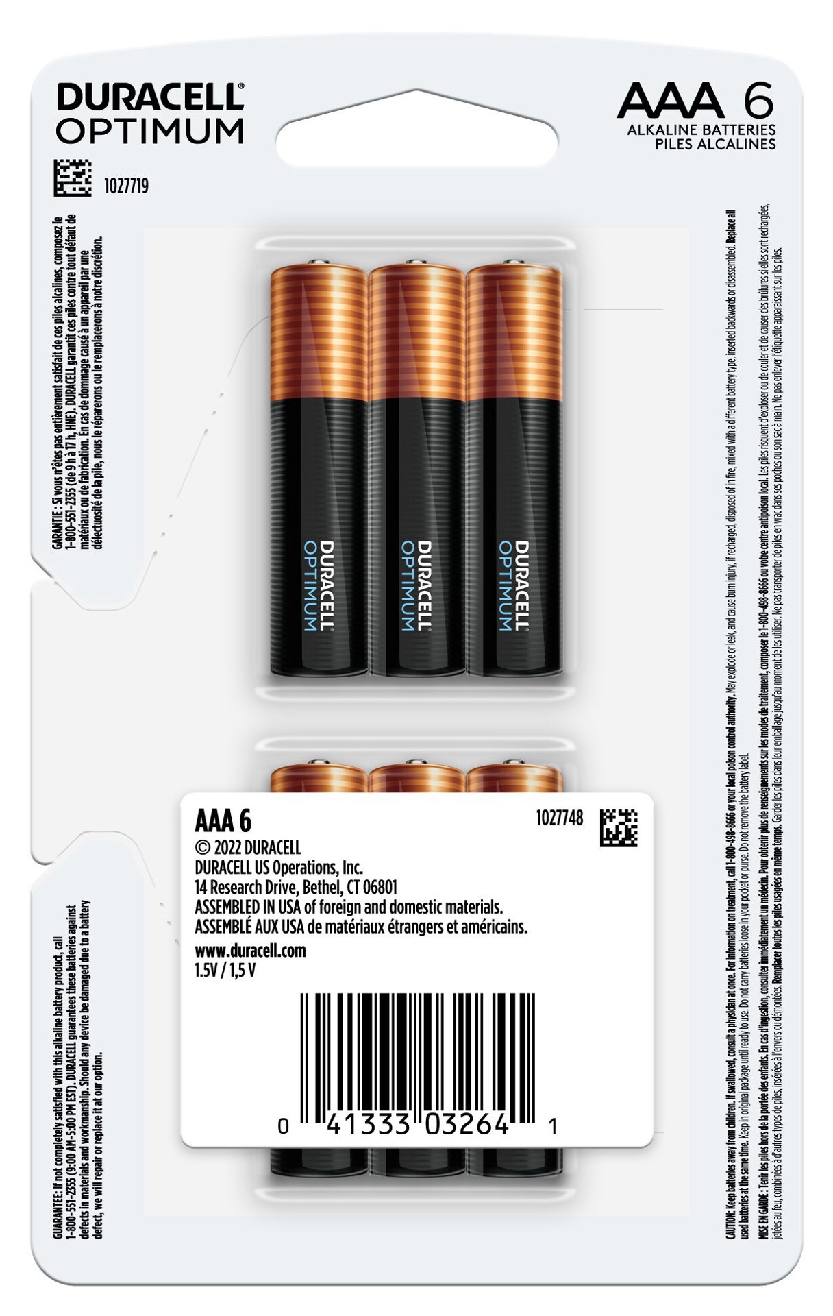 slide 6 of 6, Duracell Optimum Alkaline AAA Batteries ( 6 -Pack), 1 ct
