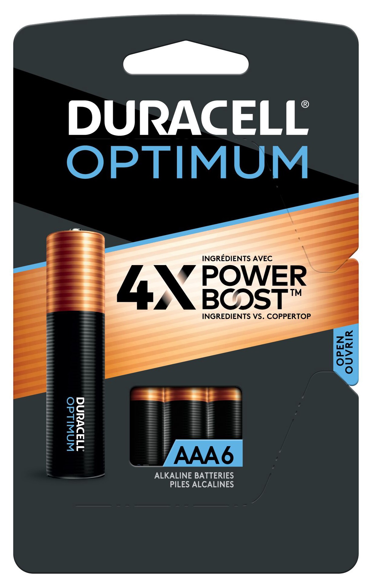 slide 1 of 6, Duracell Optimum Alkaline AAA Batteries ( 6 -Pack), 1 ct